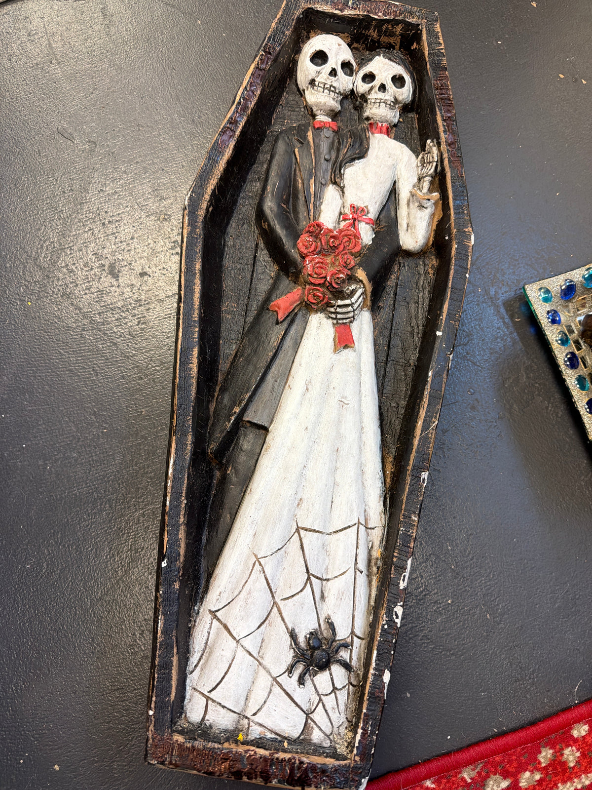 Mr. and Mrs. Skeleton Coffin