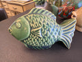 Green ceramic fish