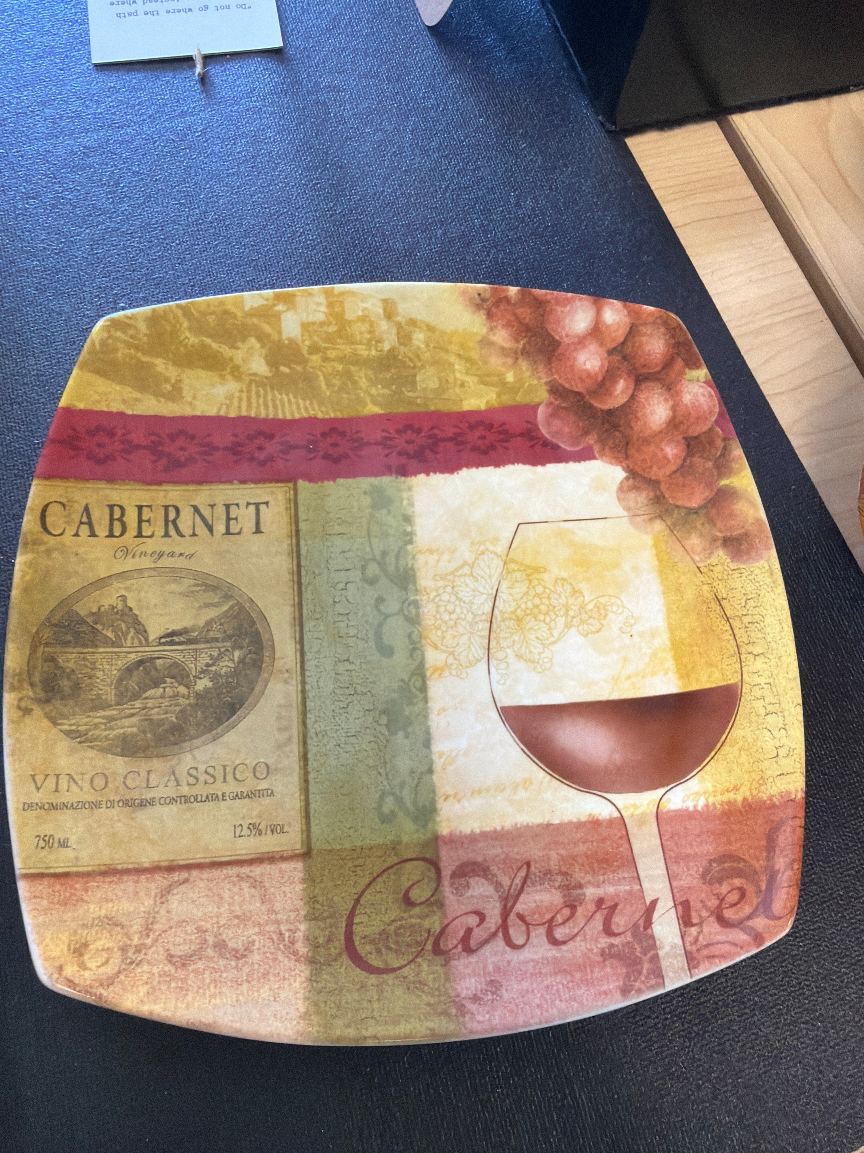 (4) Wine Plates
