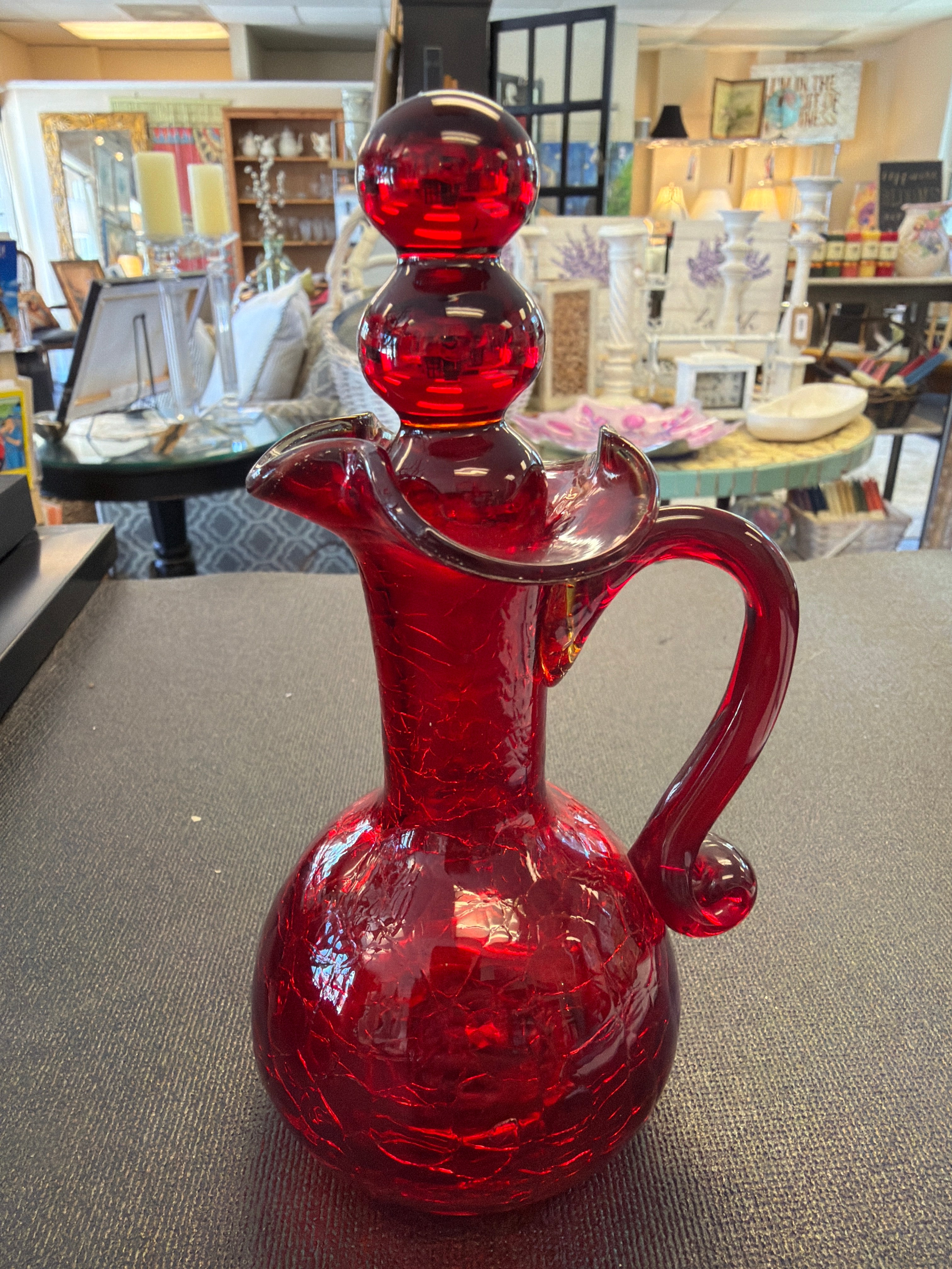 Amberina Red Cruet