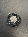 Black Enamel Brooch