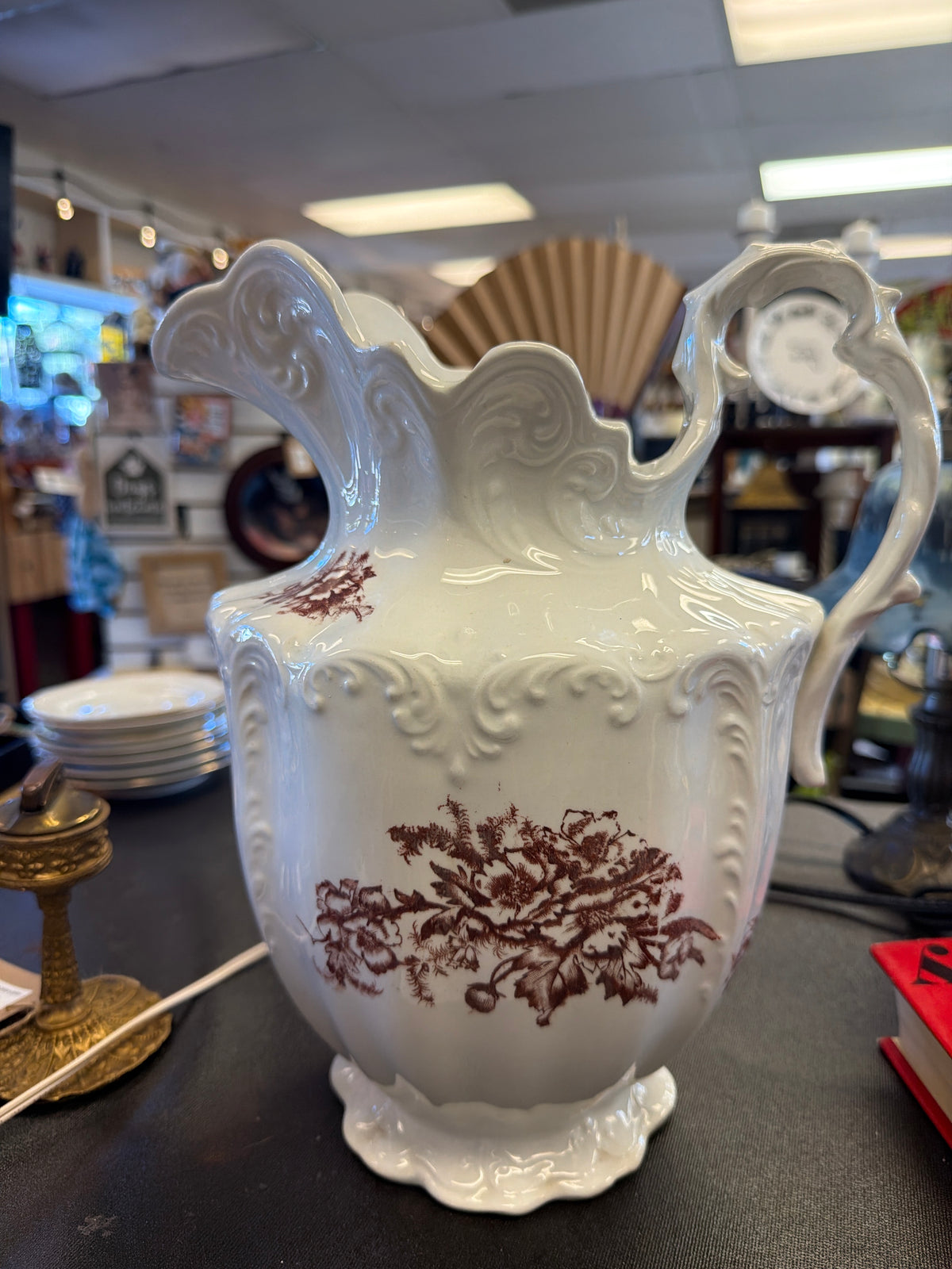 East Palestine Pottery Company "Marquette" pitcher and wash basin
