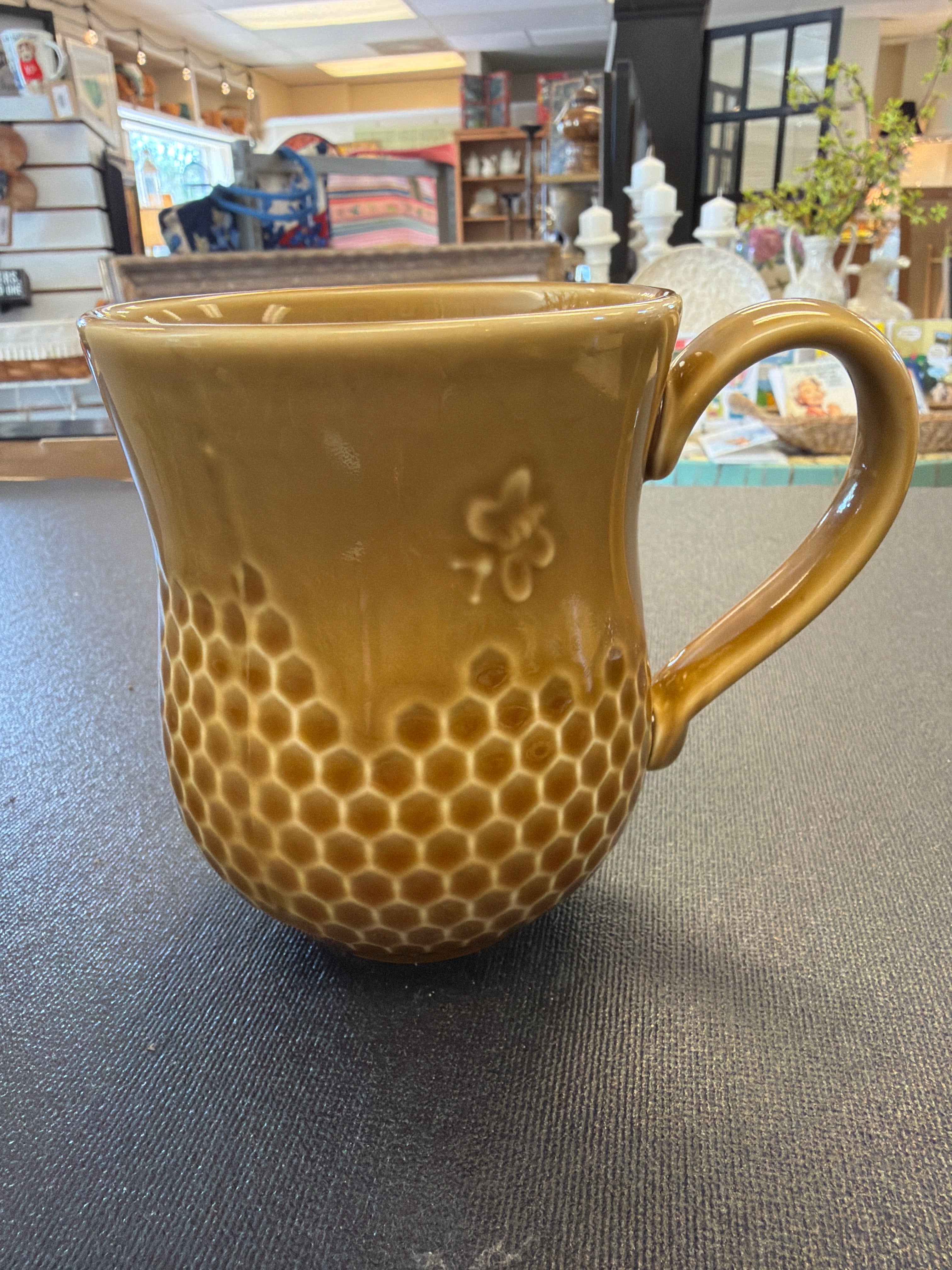 Vintage Bee and Honeycomb Mug