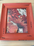 Vintage orange floral art