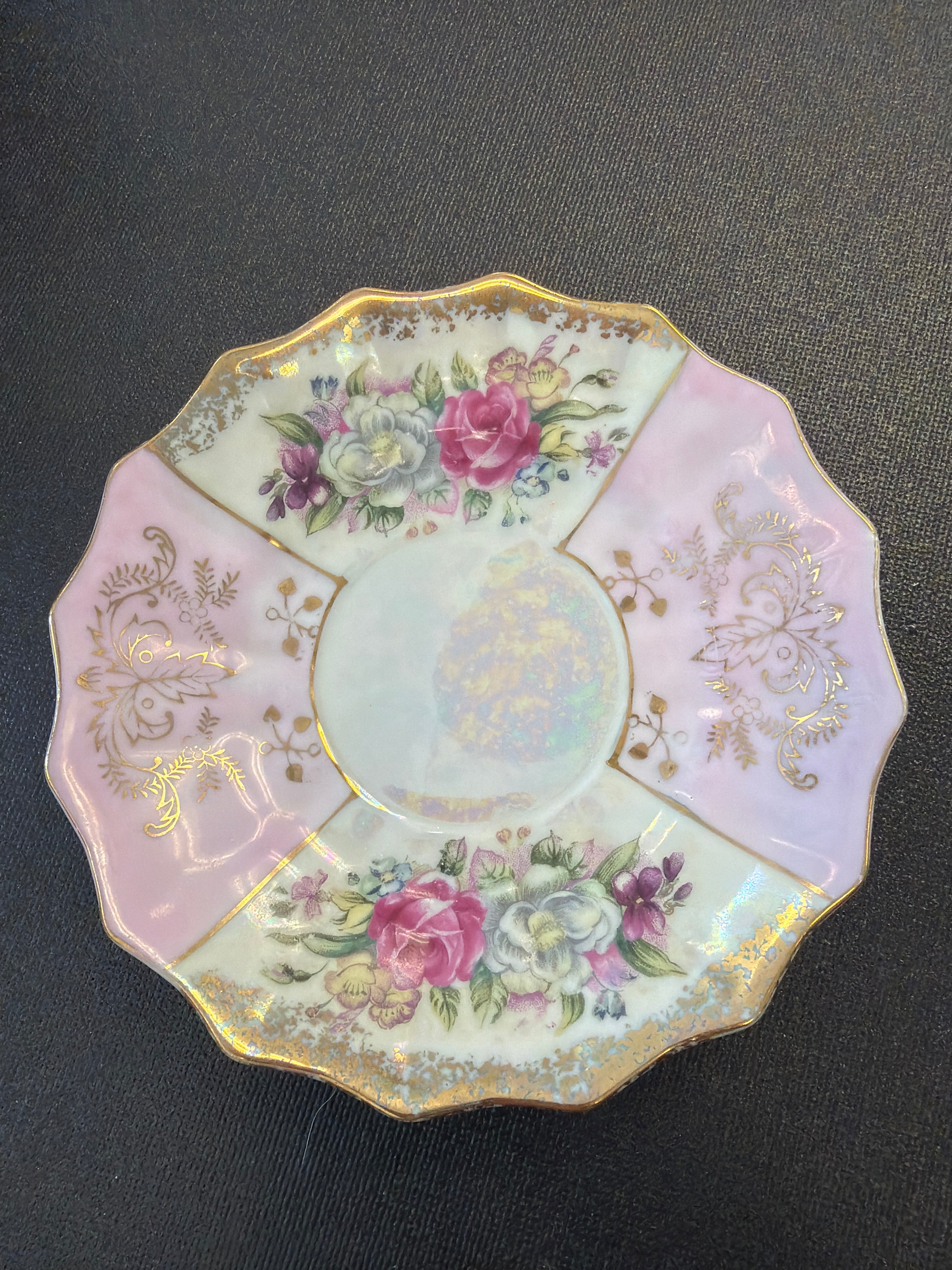 Royal Halsey porcelain saucer
