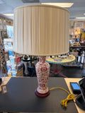 Vintage English porcelain table lamp