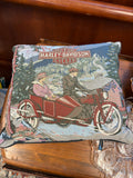 Vintage Harley Davidson Pillow