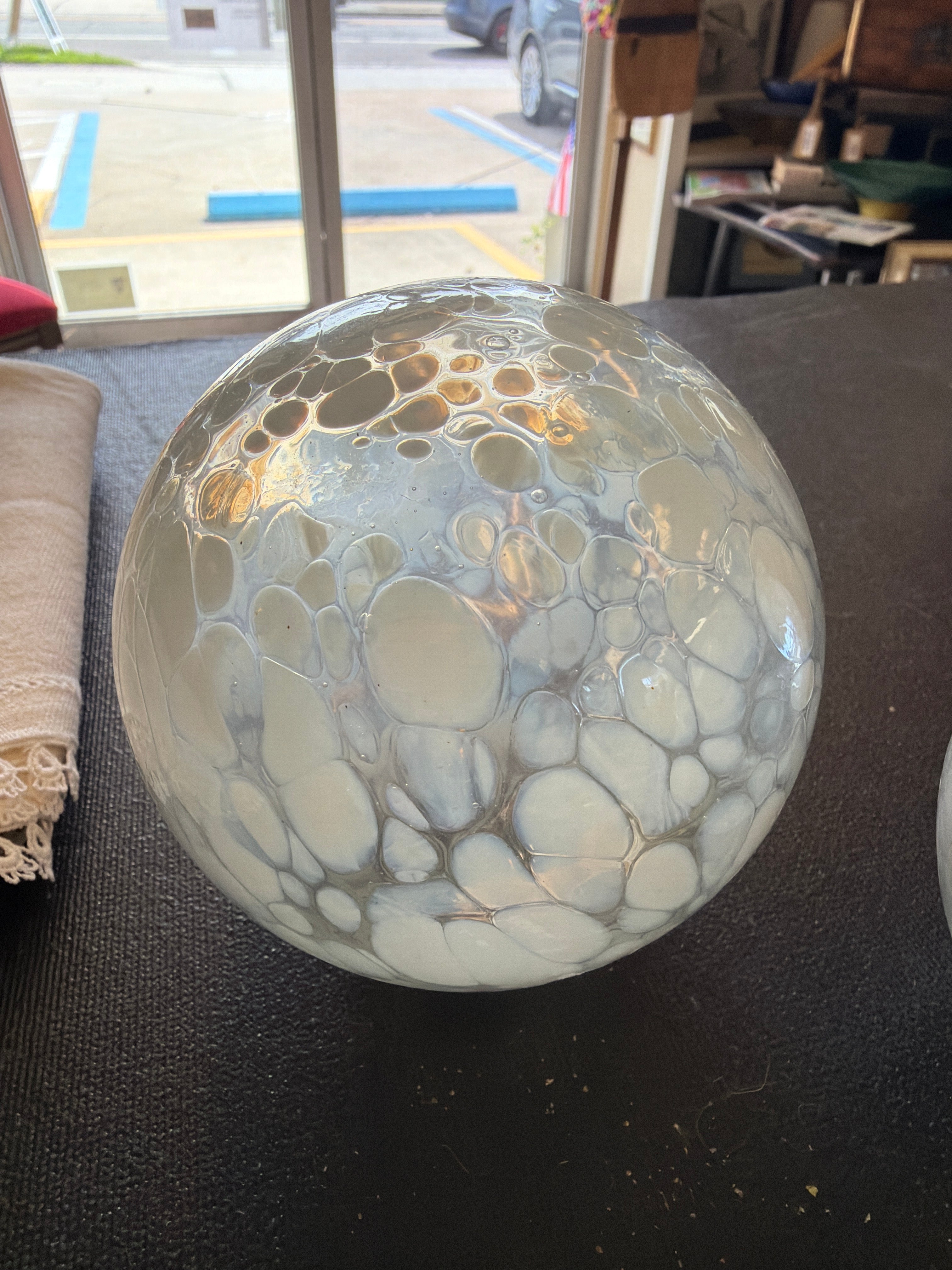 Hand blown glass sphere