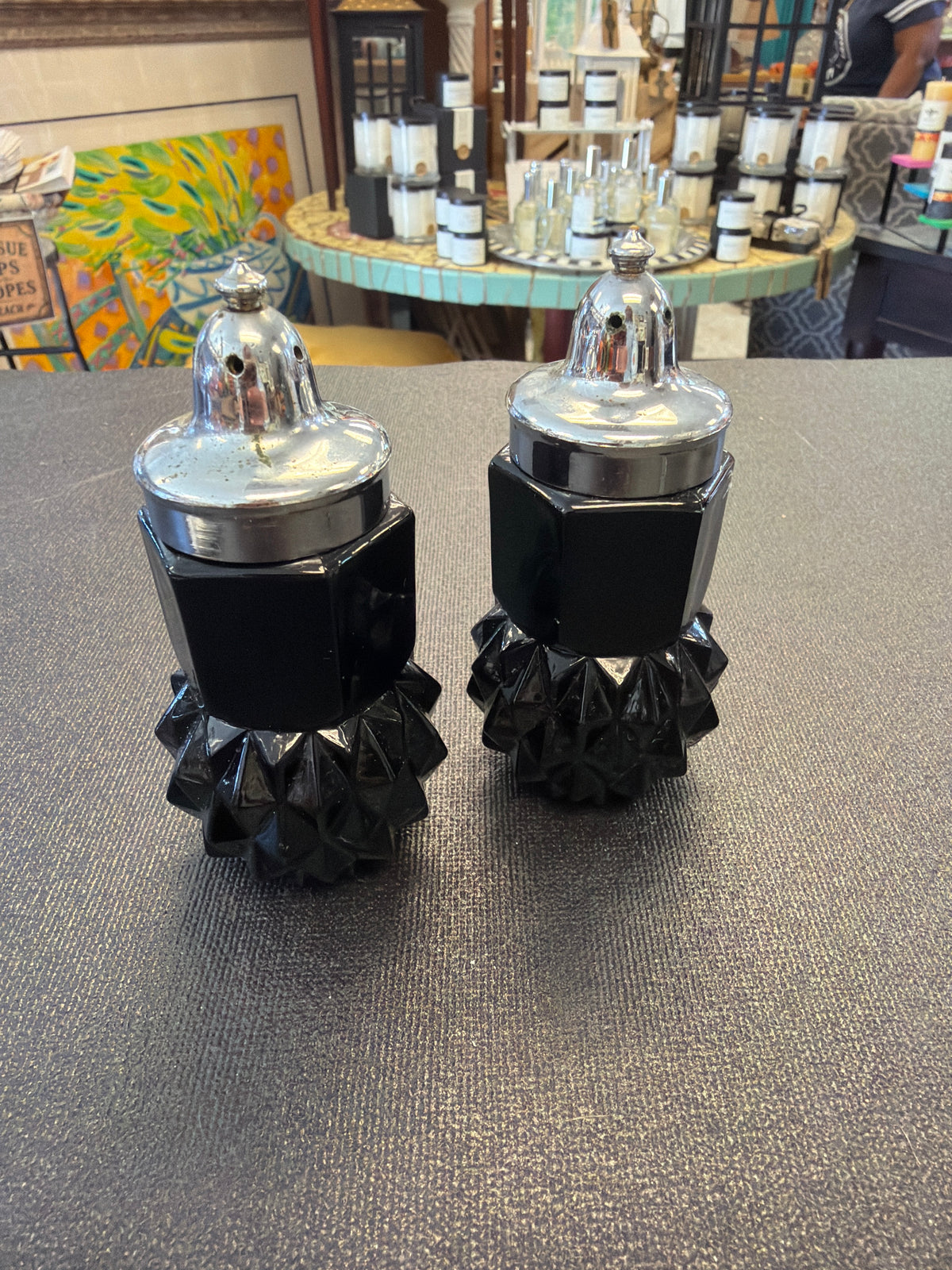 Indiana Glass Tiara Cameo Salt and Pepper Shakers