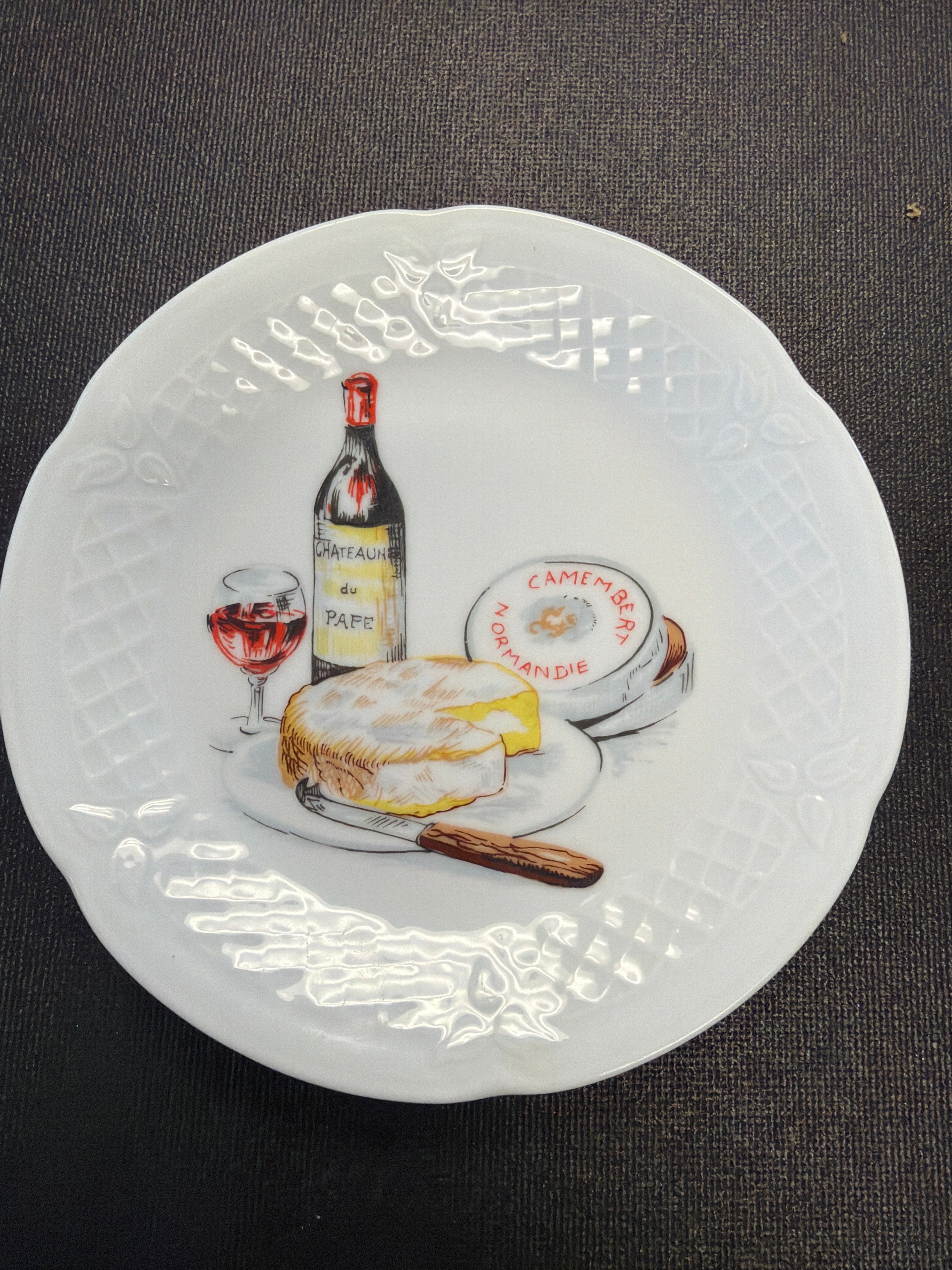 Philippe Deshoulieres "Wine & Cheese" canape plates (6)