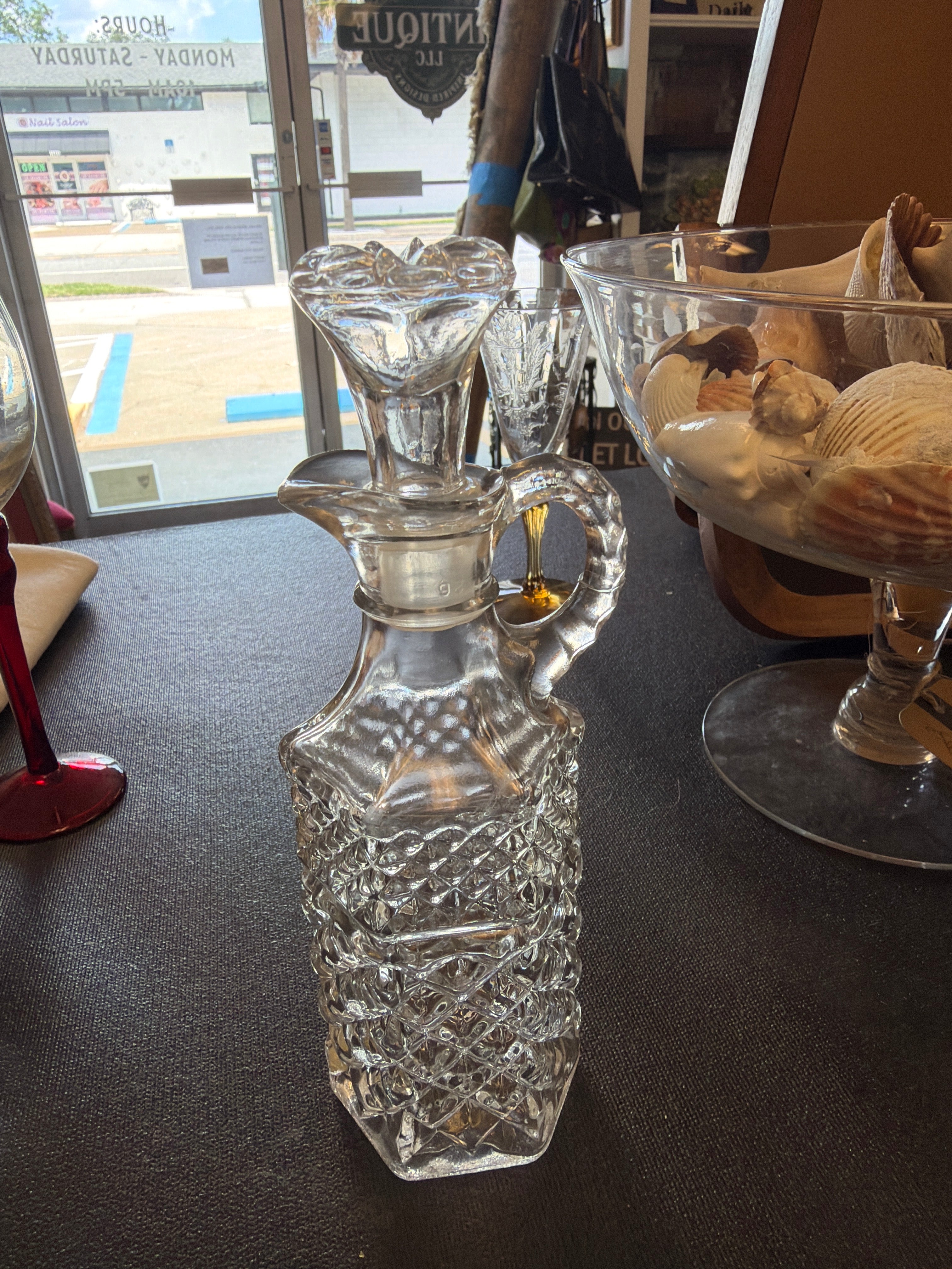 Anchor Hocking oil or vinegar cruet