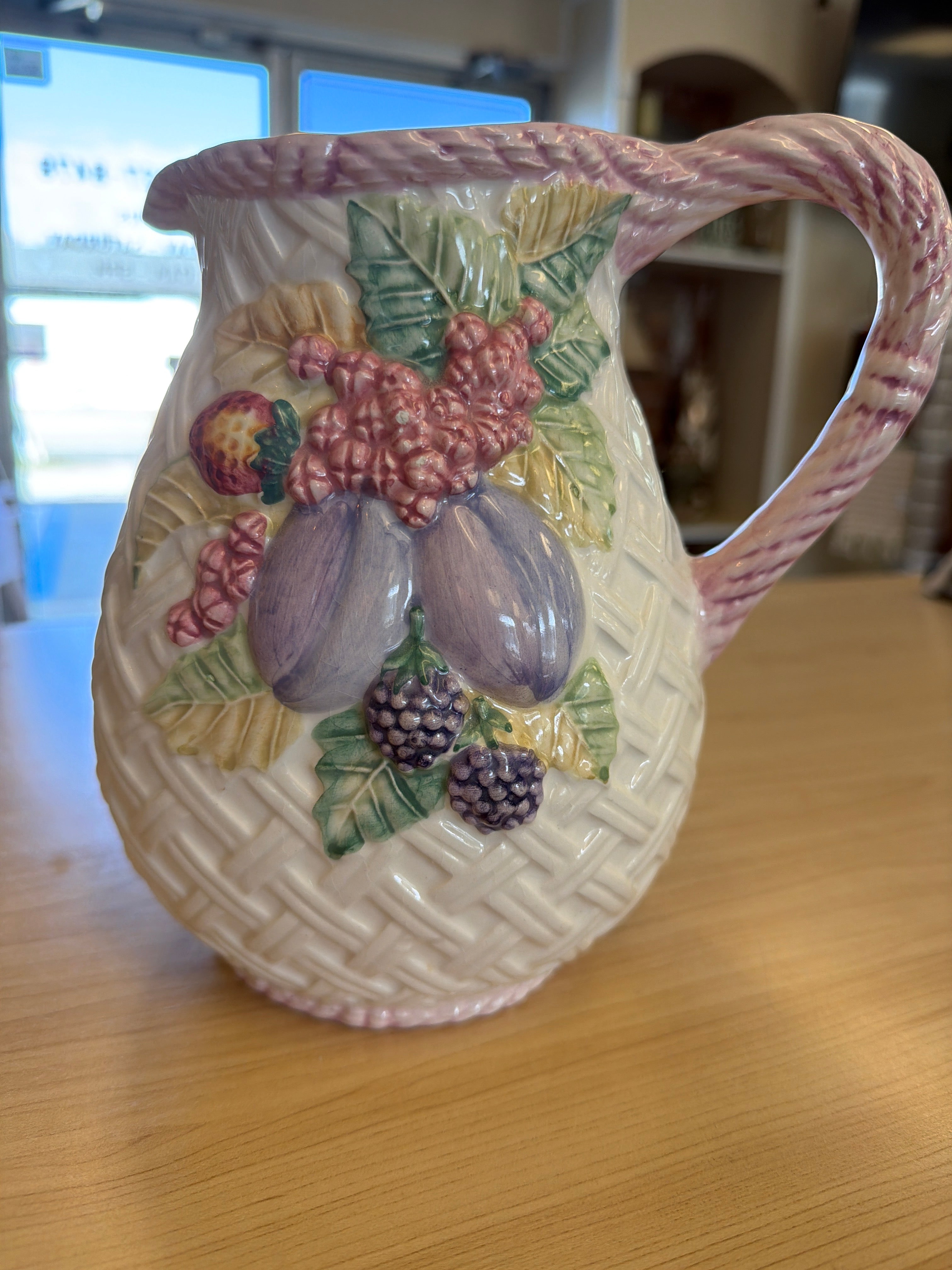 Majolica pitcher