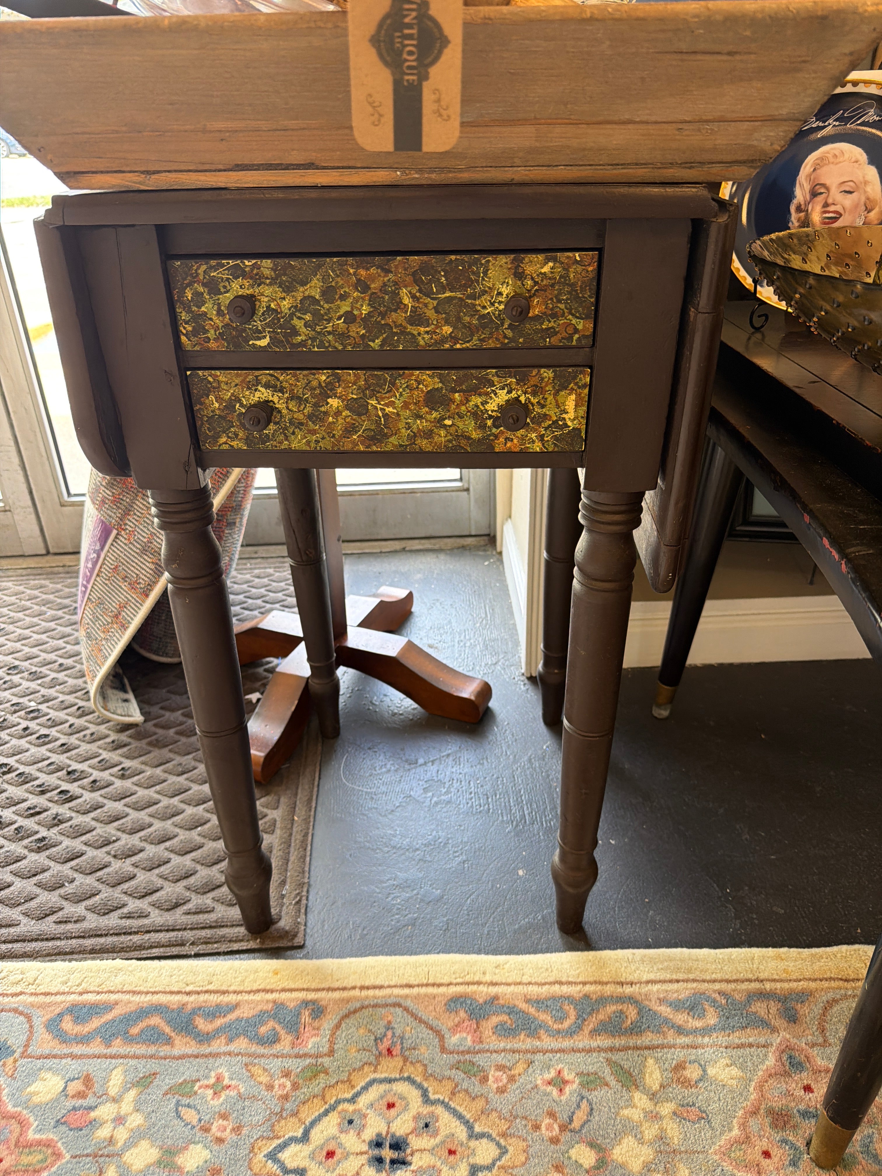 Antique Dropleaf Side Table