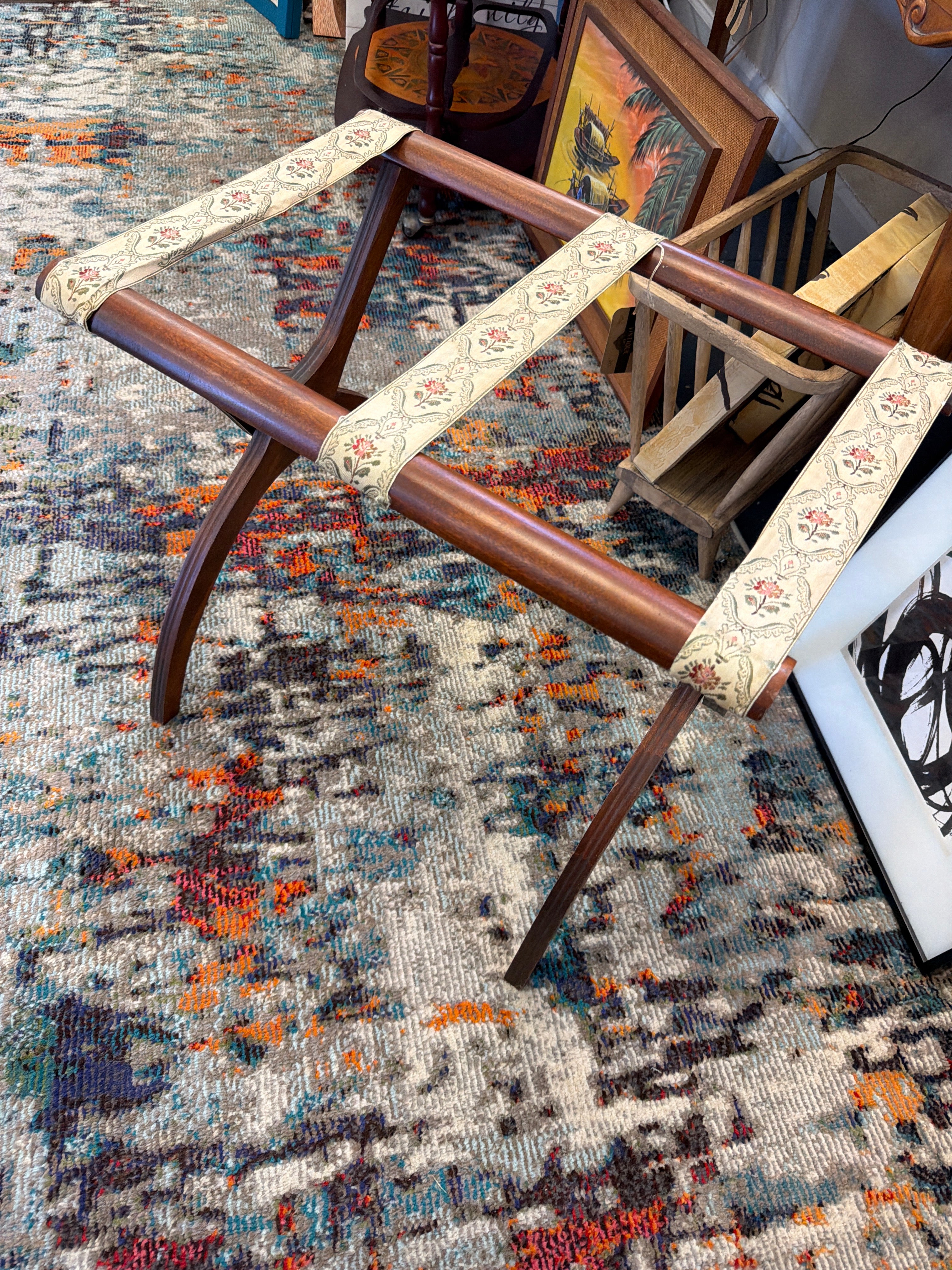 Vintage Luggage Rack