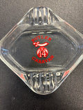 Vintage glass ashtray featuring the logo for Butler Caravan #14, a Shriners social club based in Butler, Pennsylvania.