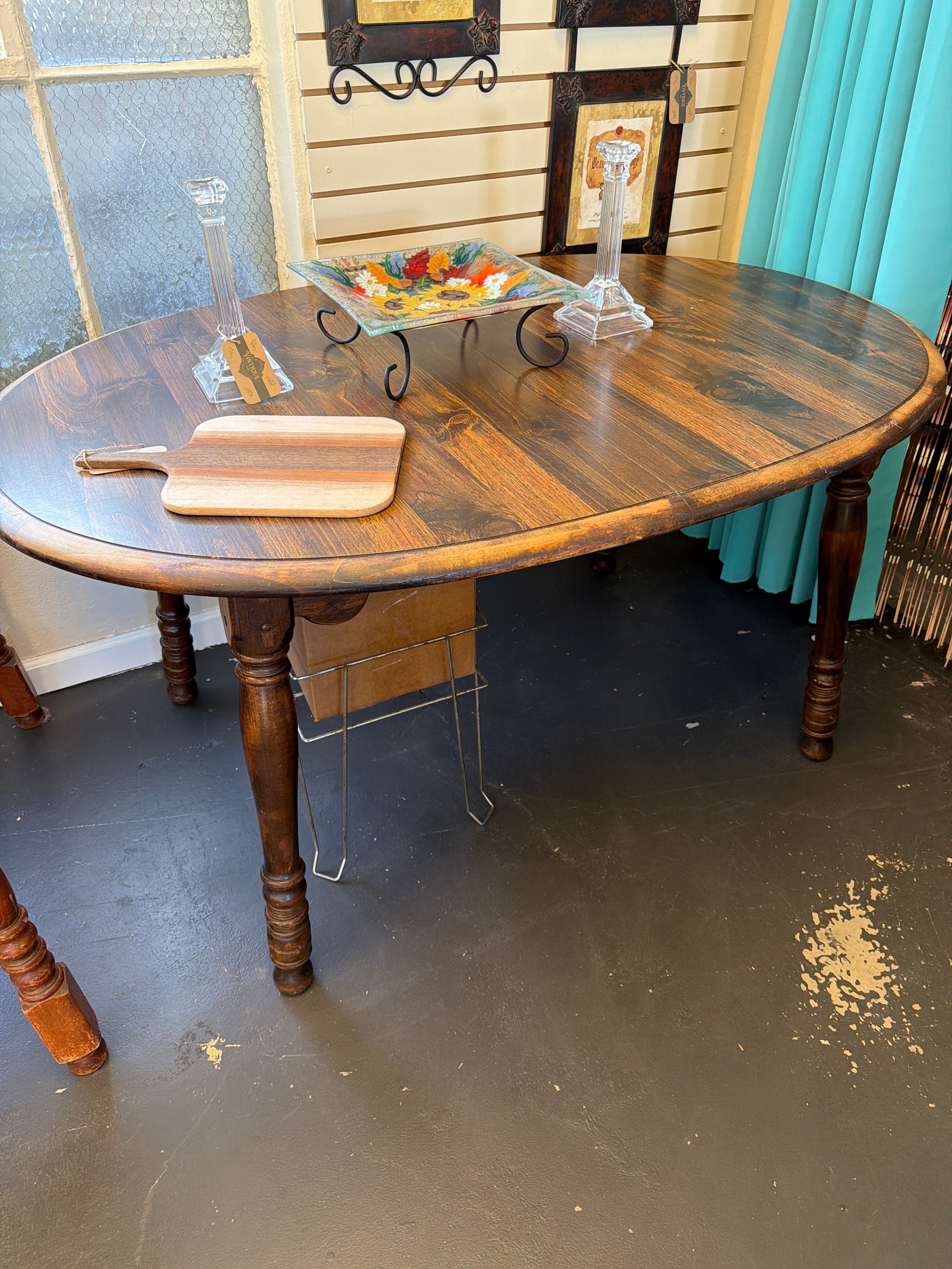 Solid wood kitchen table