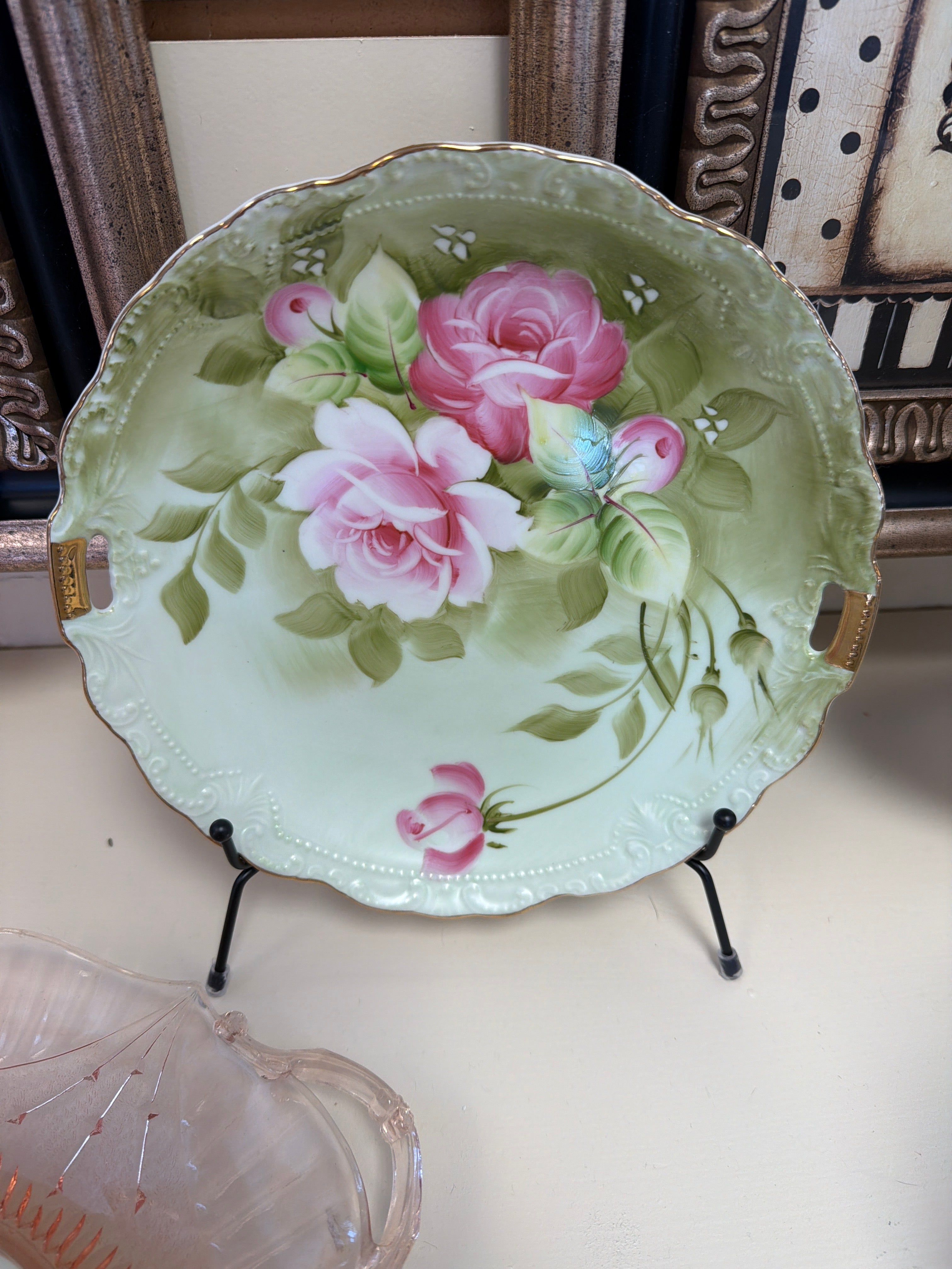 Lefton Heritage Green Plate