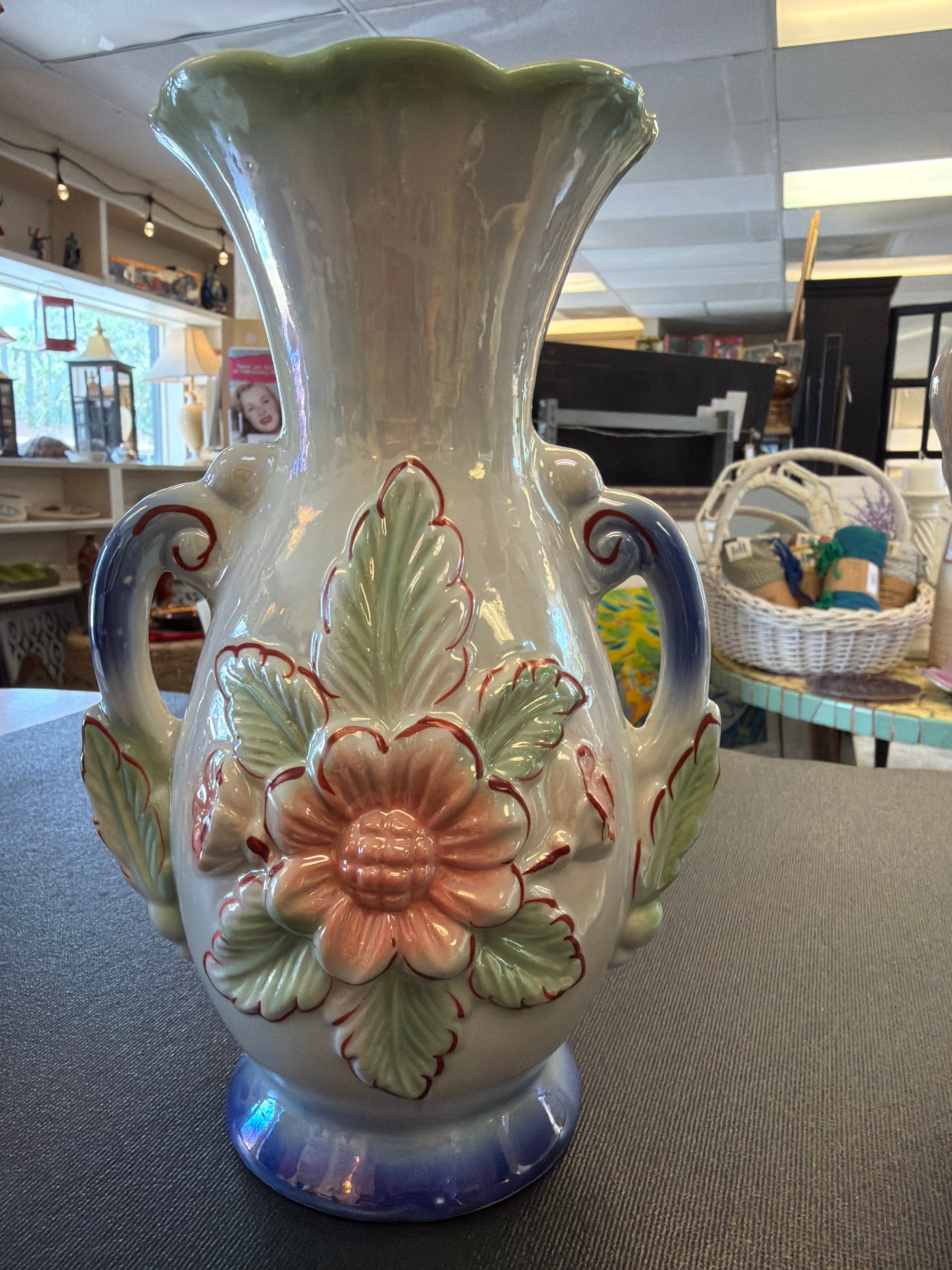 Brazilian vintage lusterware vase 1