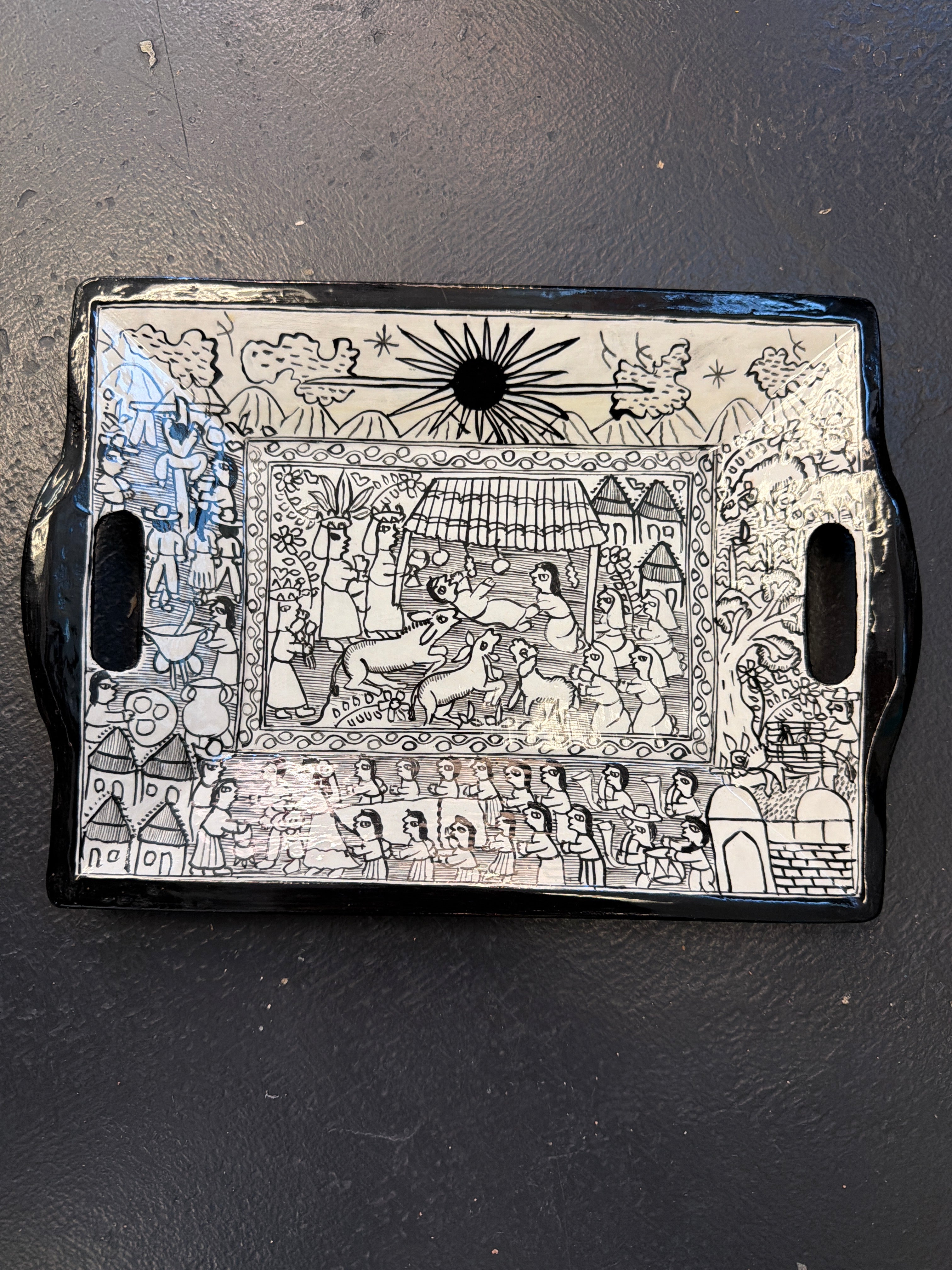 Mexican Folk Art Tray