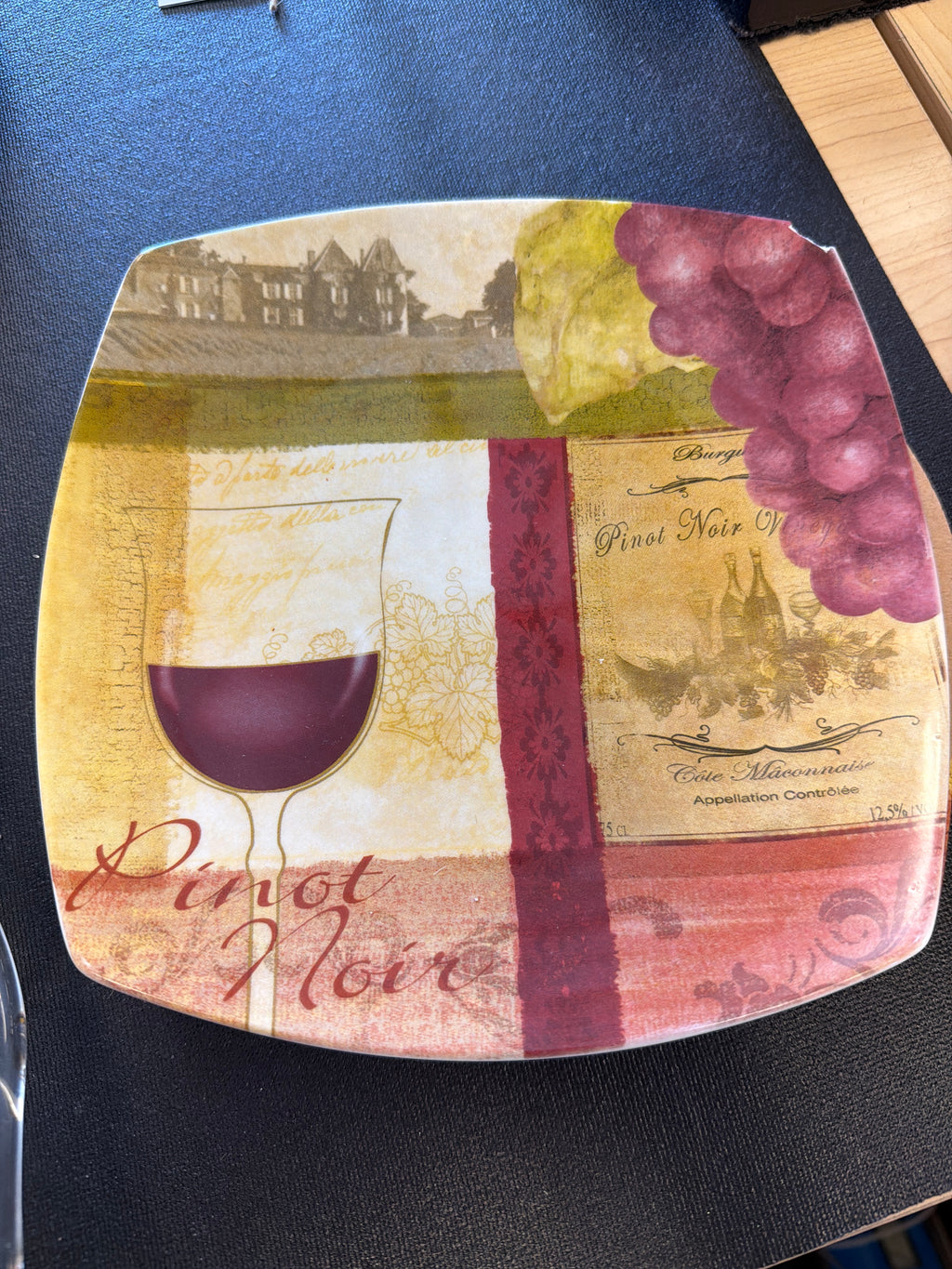 (4) Wine Plates