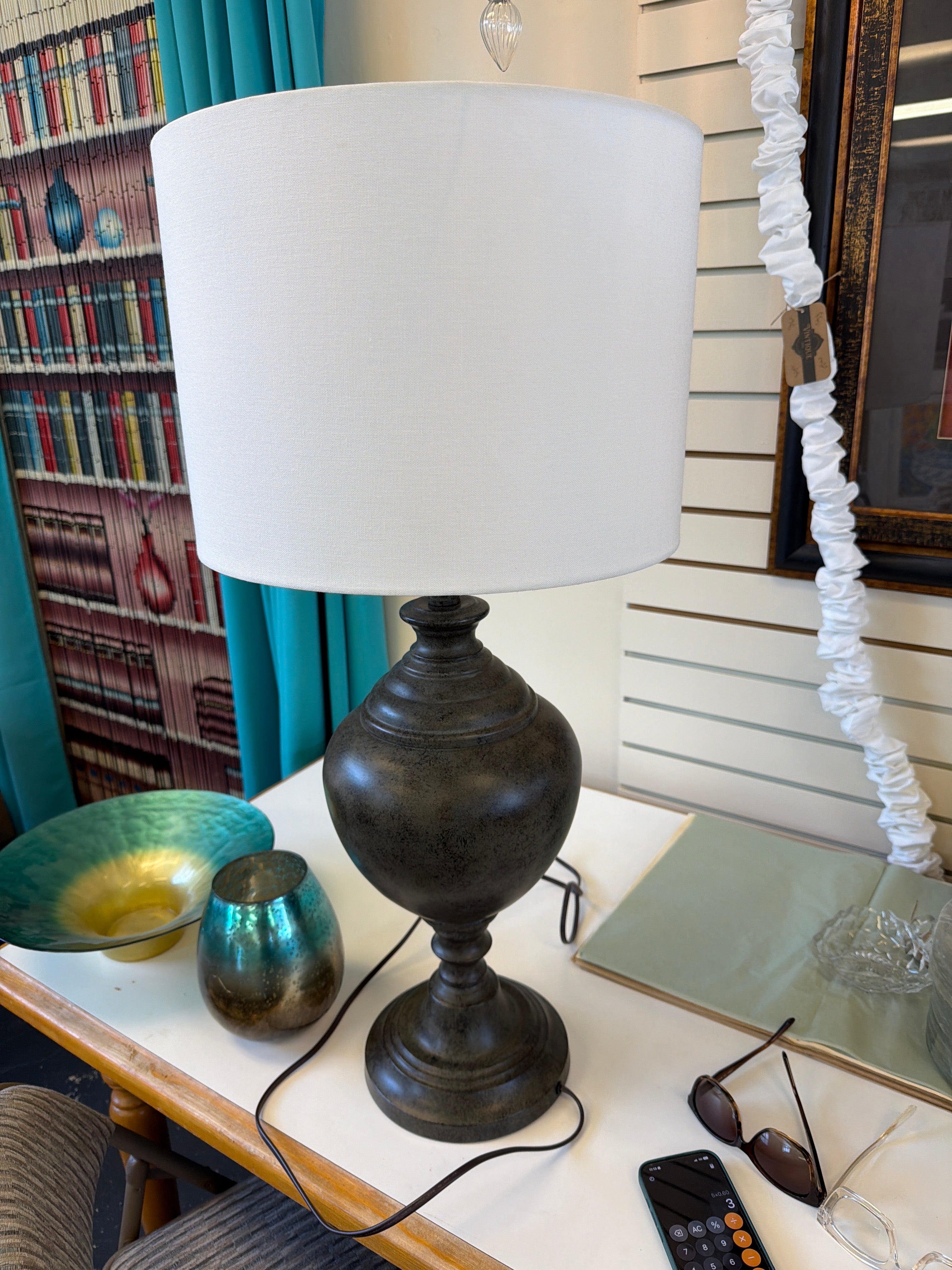 Large urn lamp
