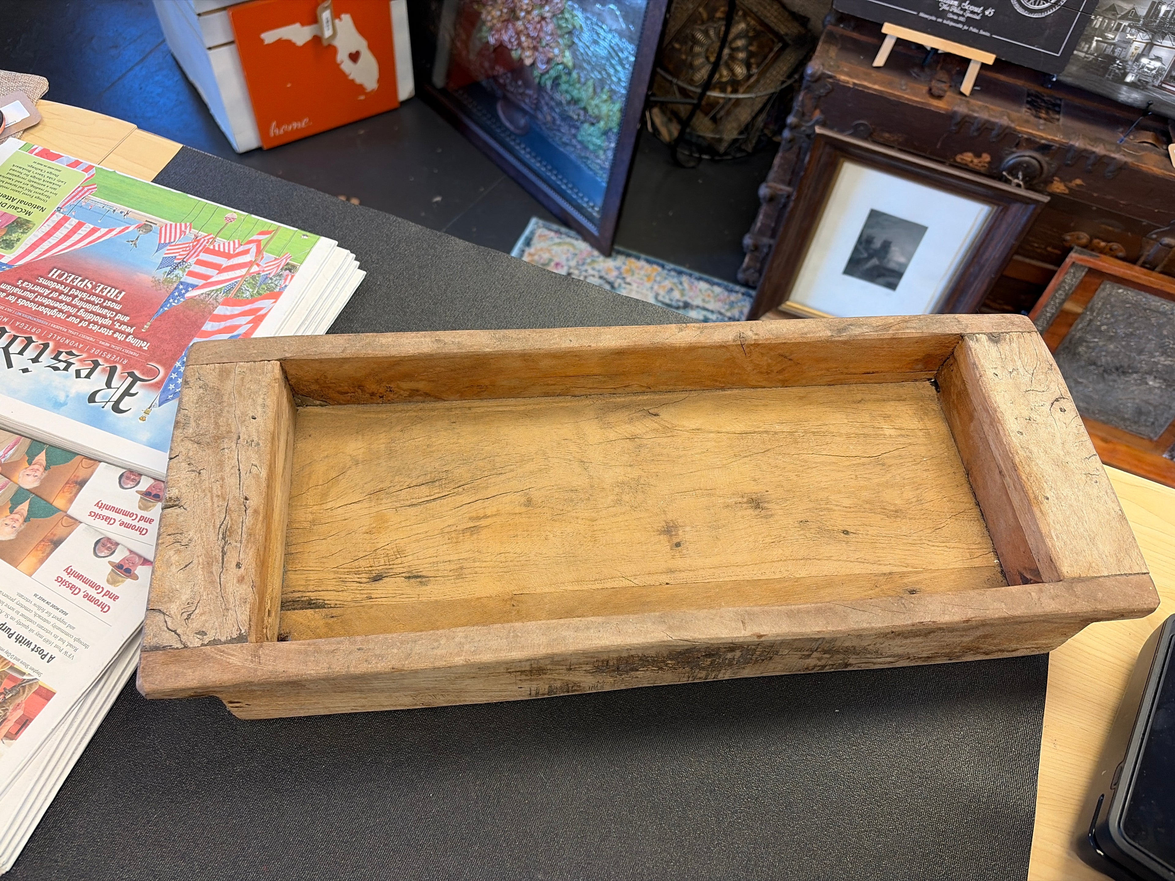 Wooden Dough Bowl