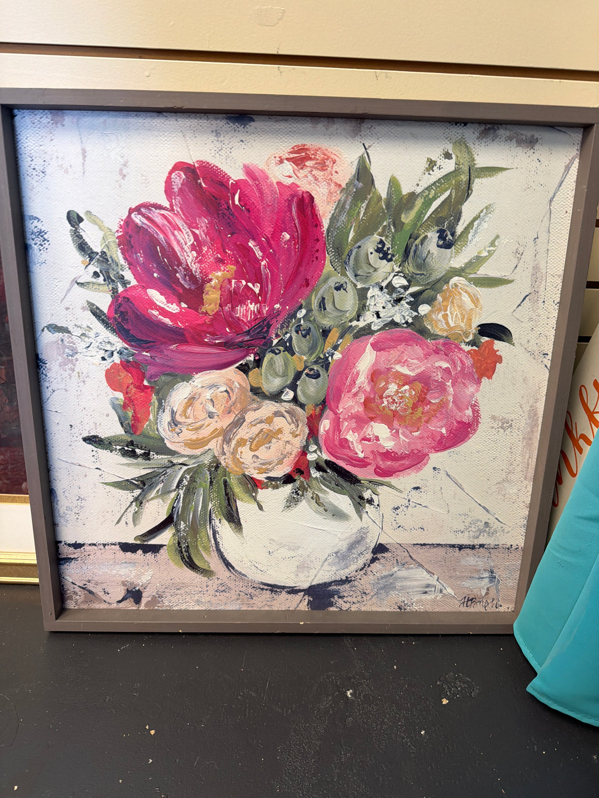 Pink Floral Art