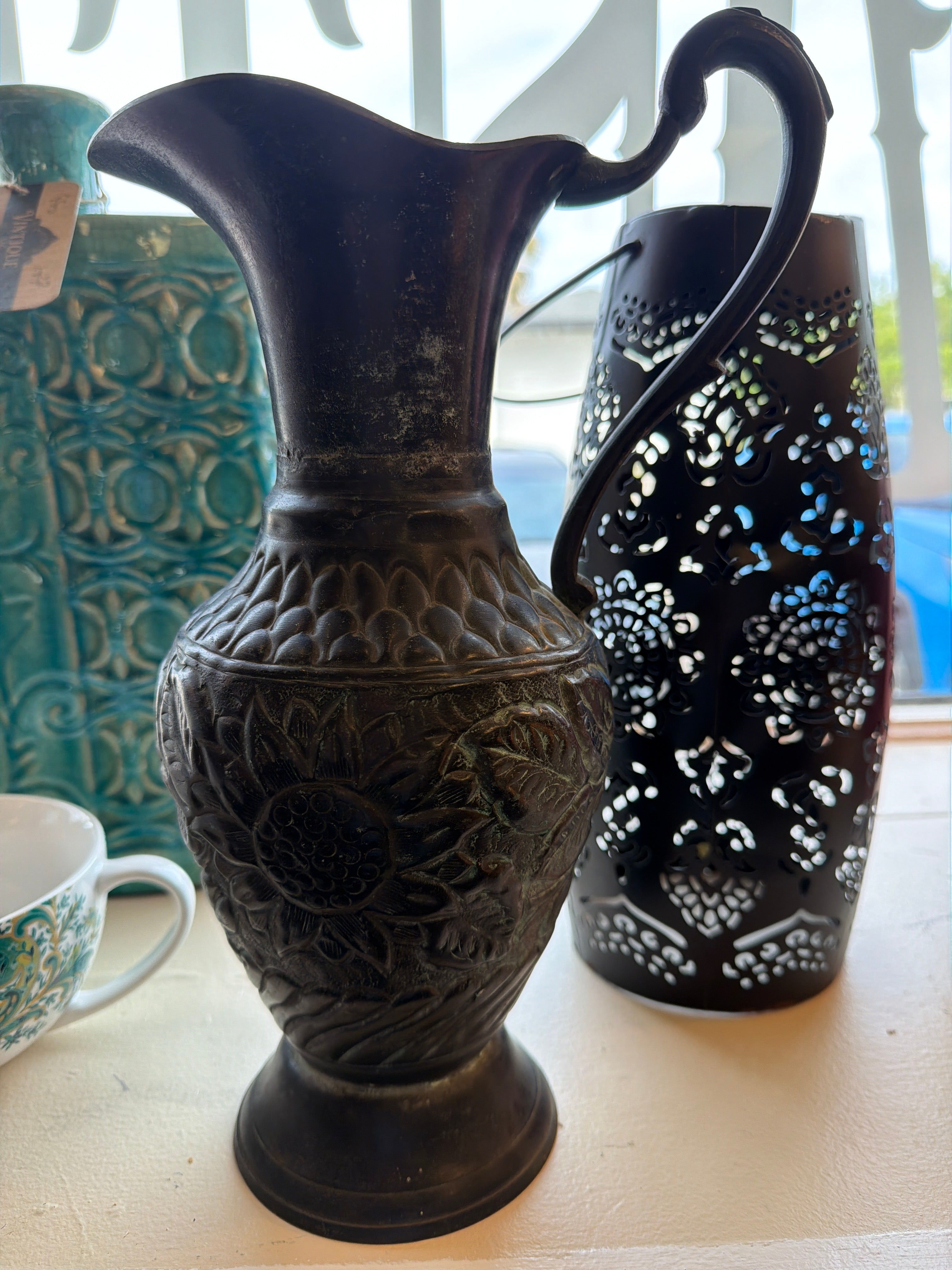 Vintage brass pitcher