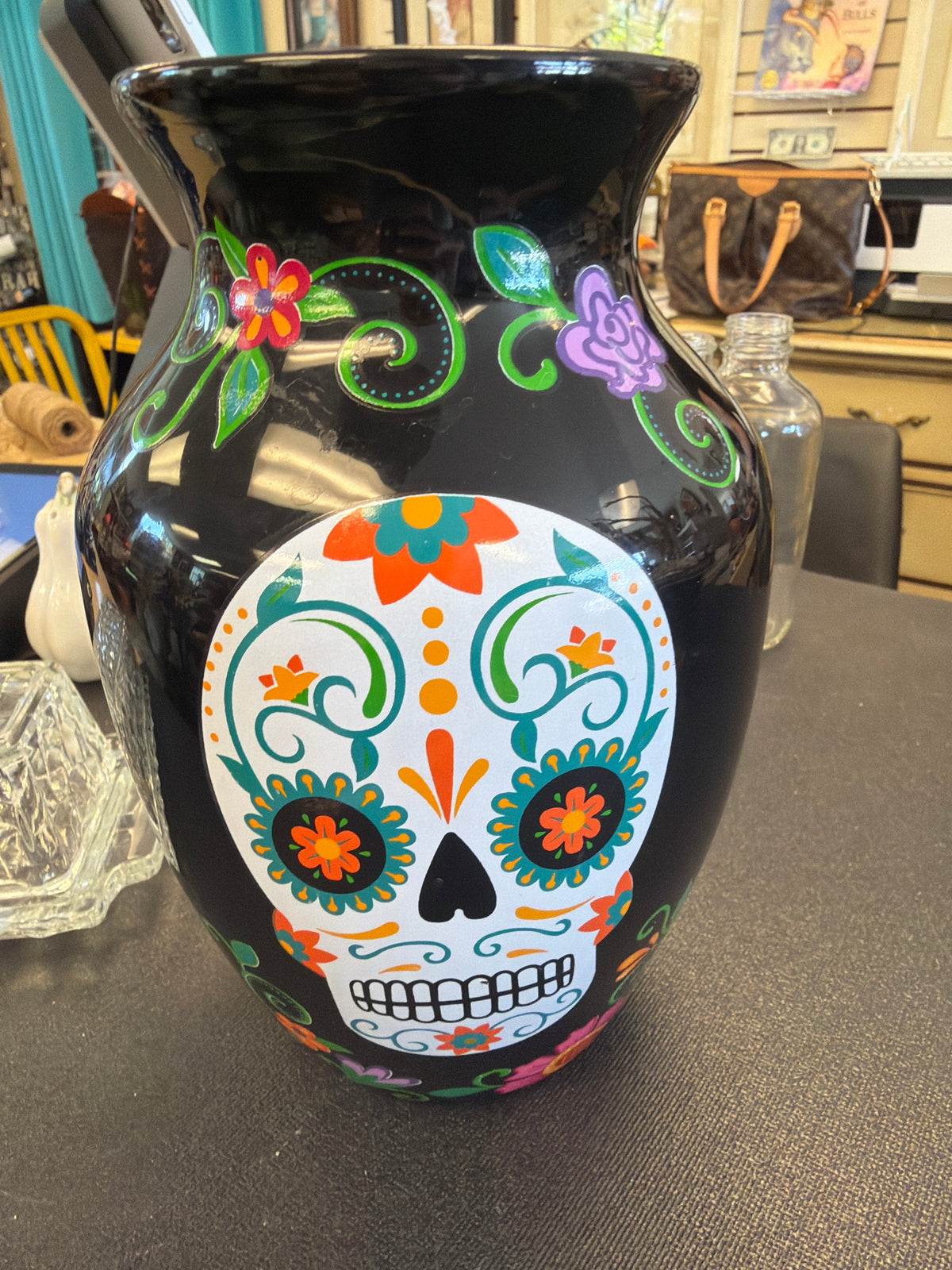 Sugar Skull Vase