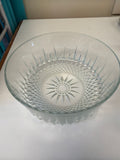 Arcoroc France clear glass serving bowl