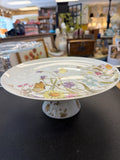 1975 Enesco Nature Garden Society cake stand
