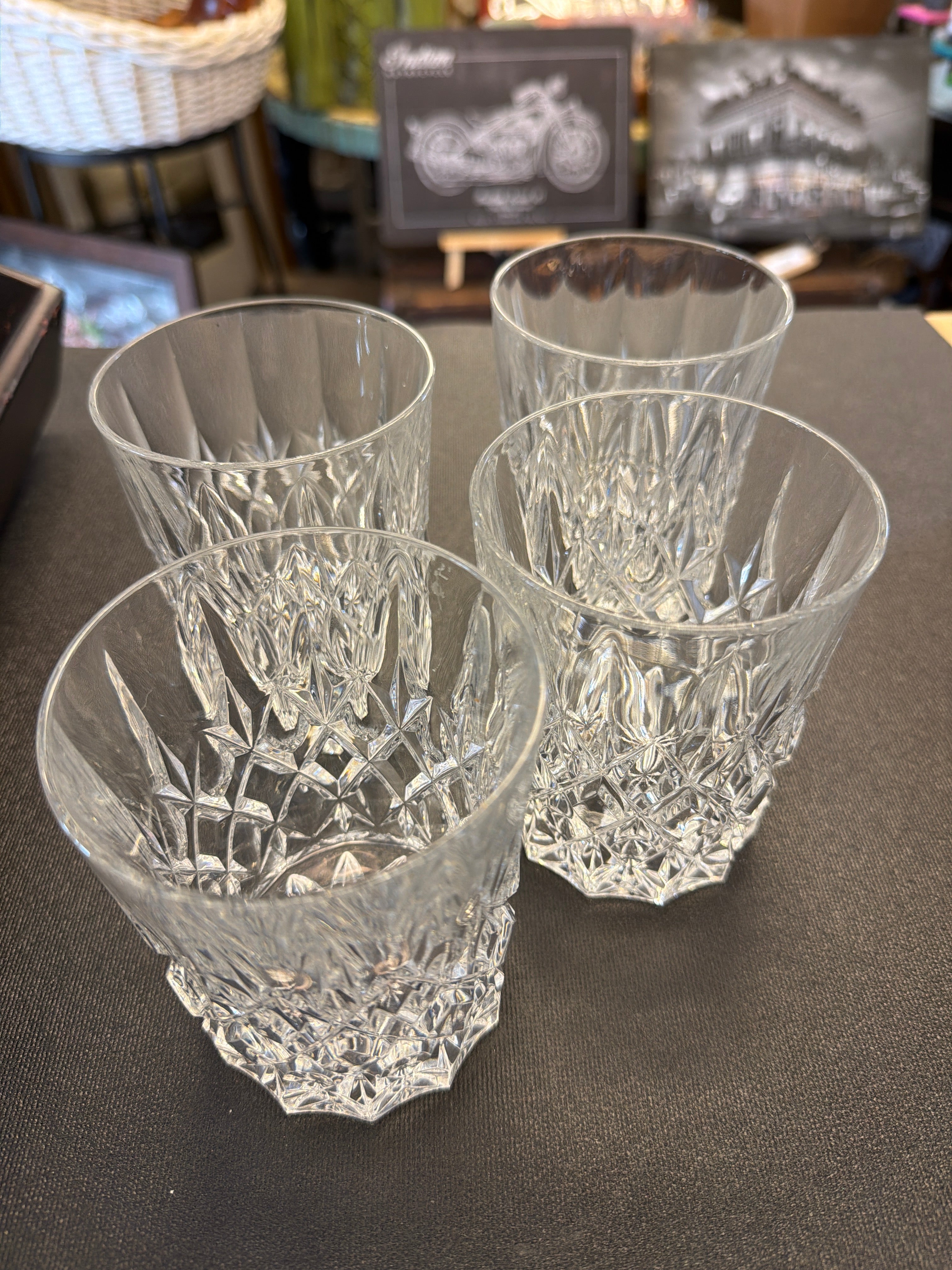 Royal Irish Crystal whiskey glasses- Megan pattern (4)