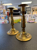 Pair Antique Brass Candlesticks
