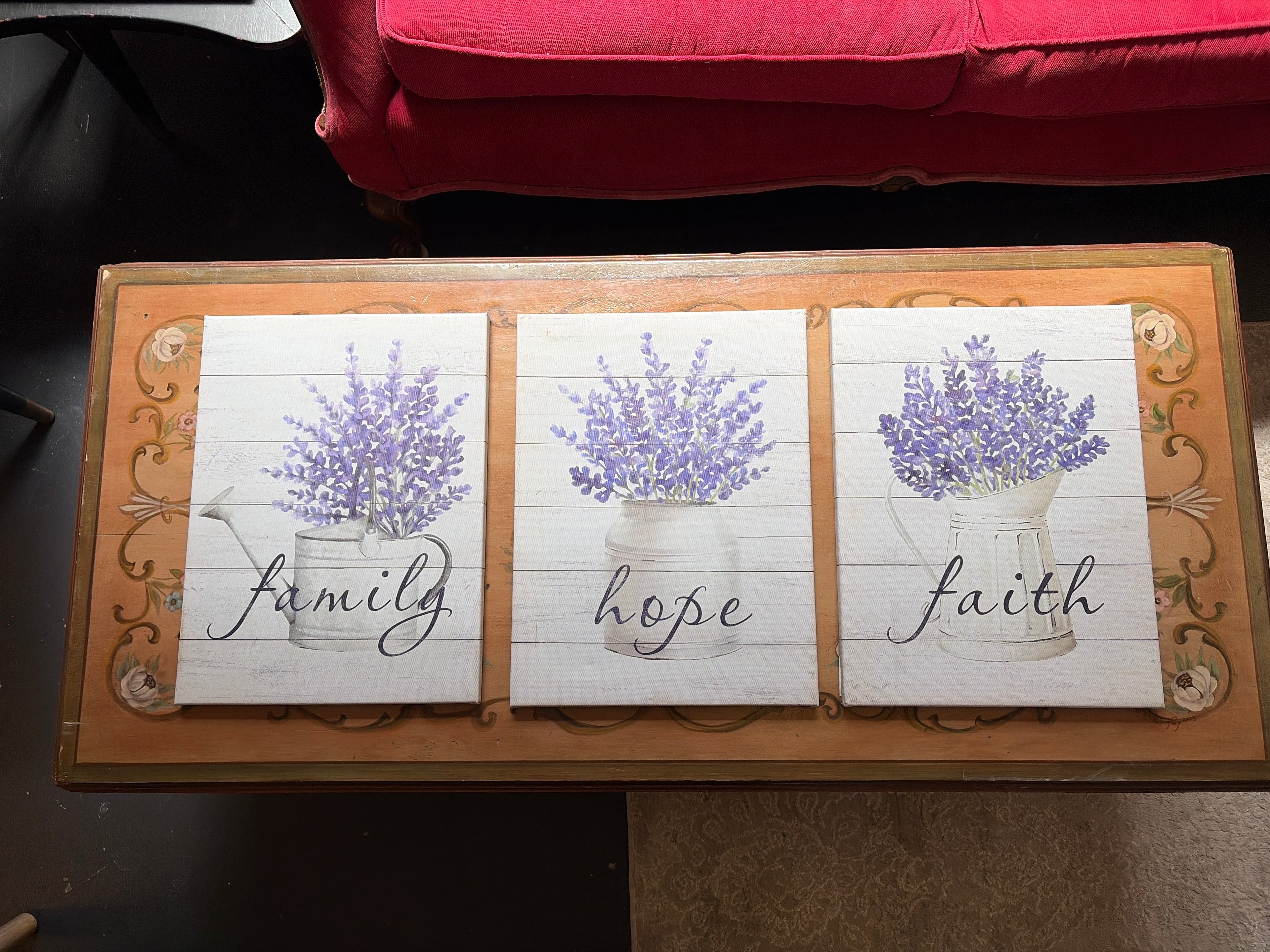 Faith, Hope, Family Canvas Art