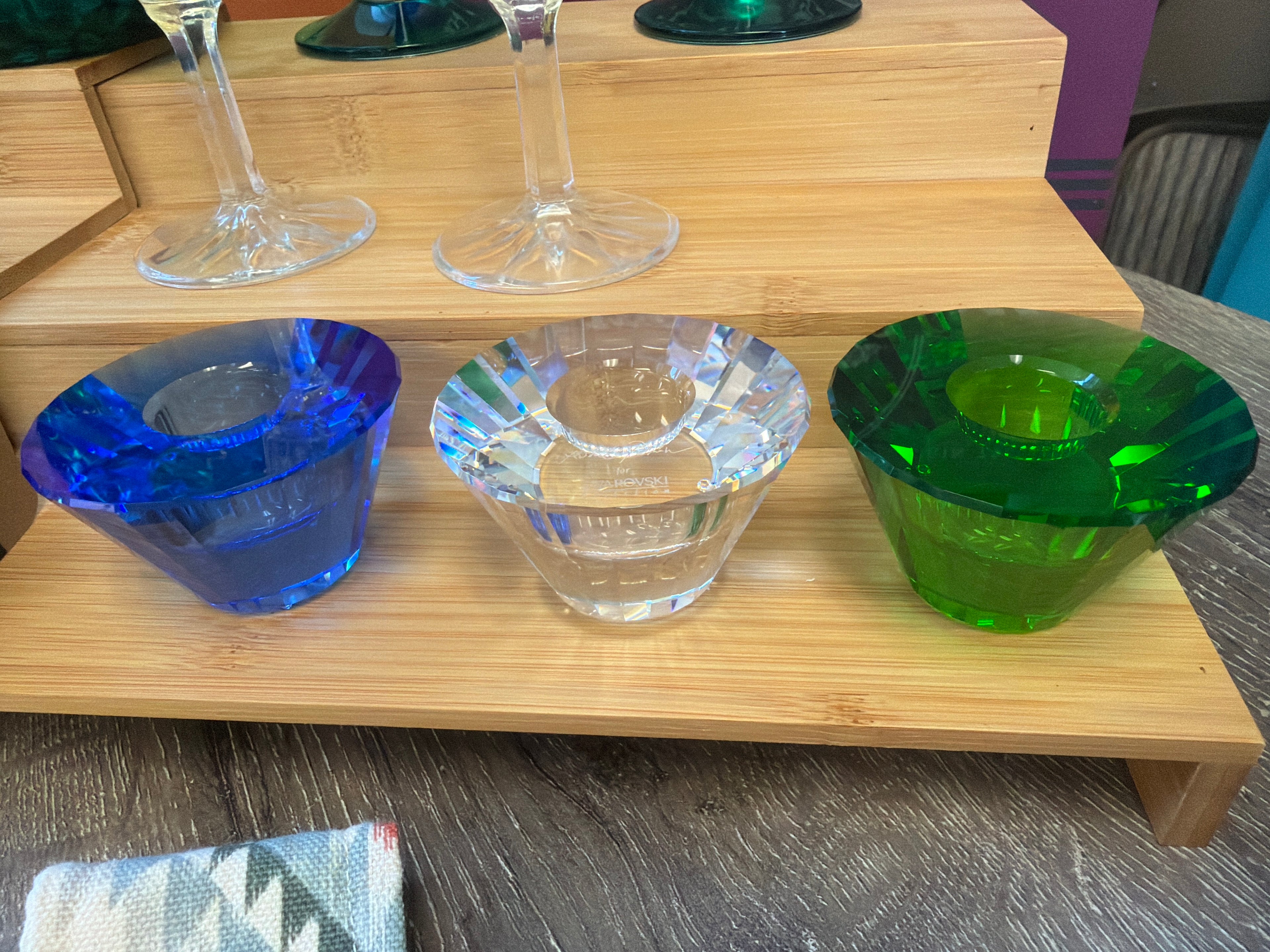 Swarovski Crystal Trio Candleholders
