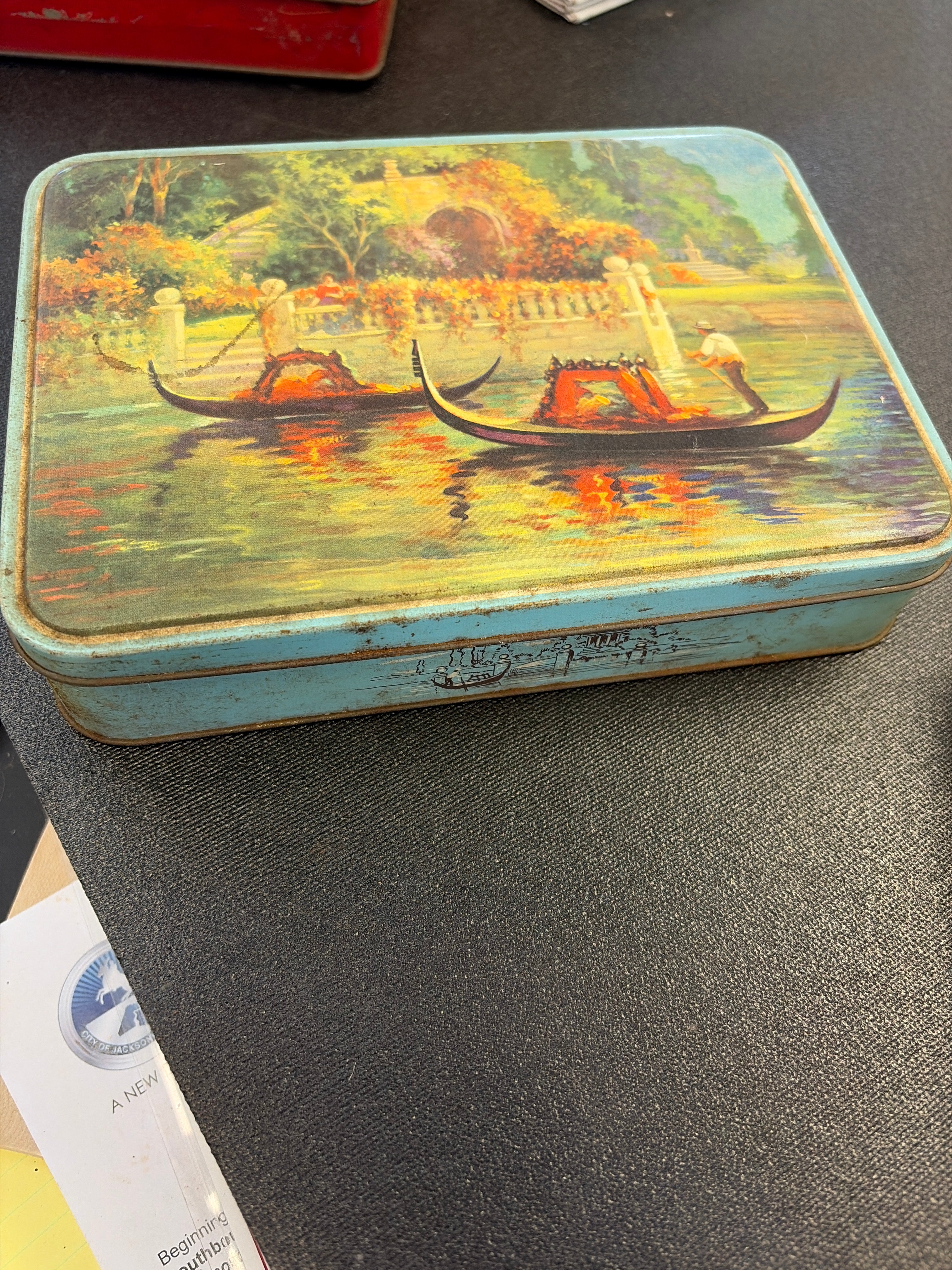 Tin Thorne's The World's Premier Toffee Colorful Oriental Picture Vintage