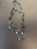 Vintage Blue Bead Necklace