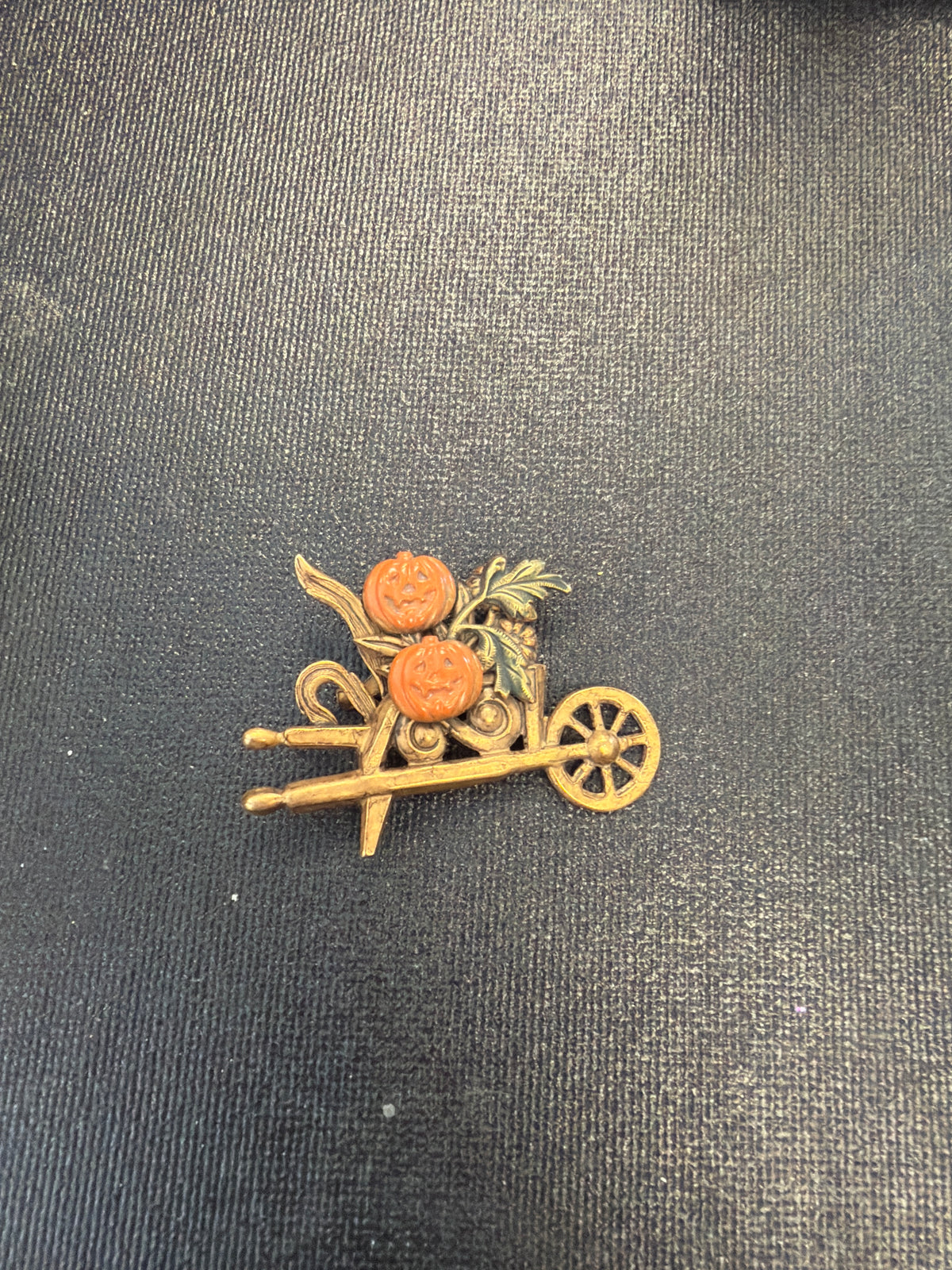 Pumpkin Wheelbarrow Pin
