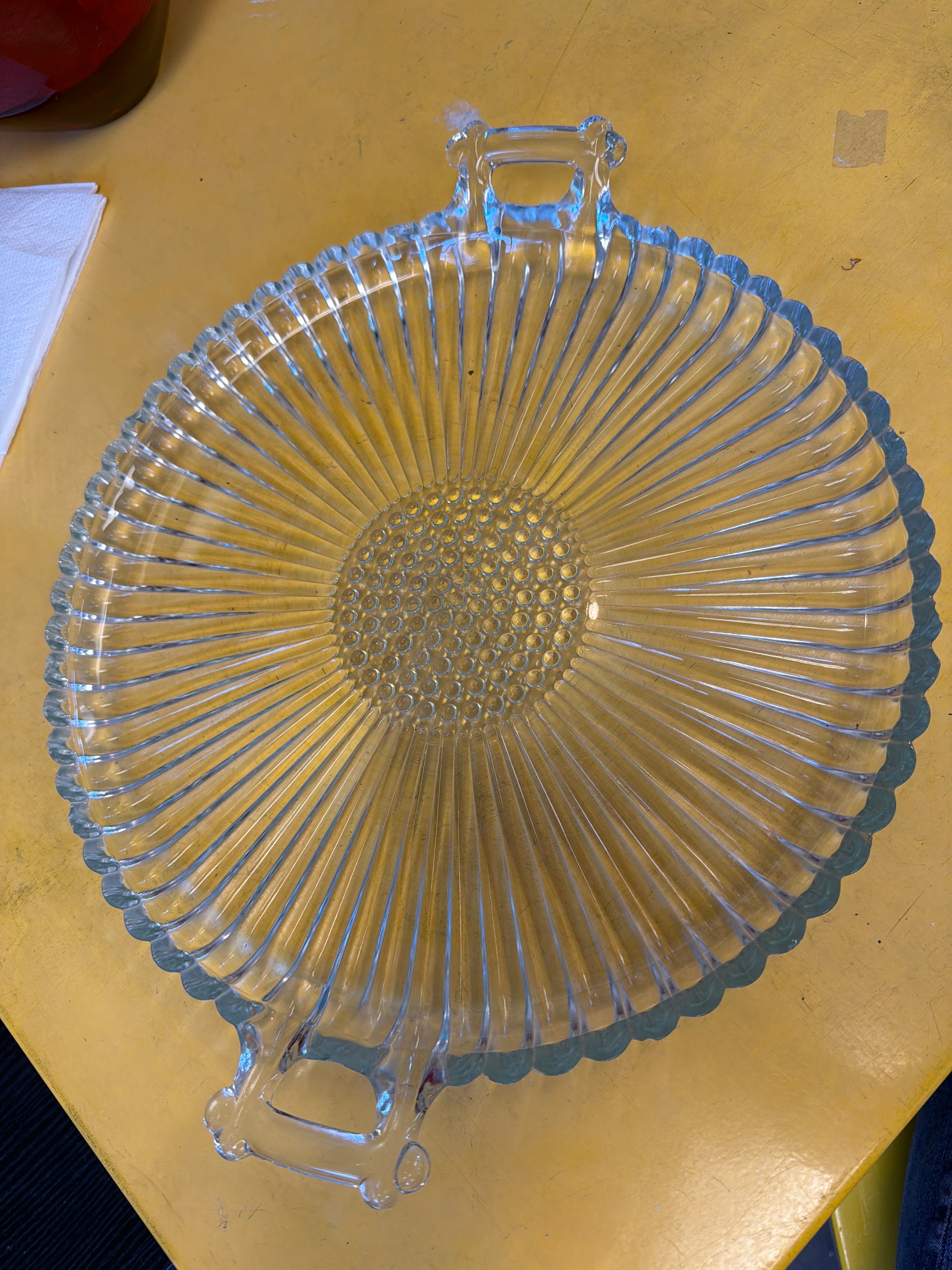 Jeannette Glass Company National serving tray