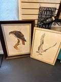 Pair of bird paintings