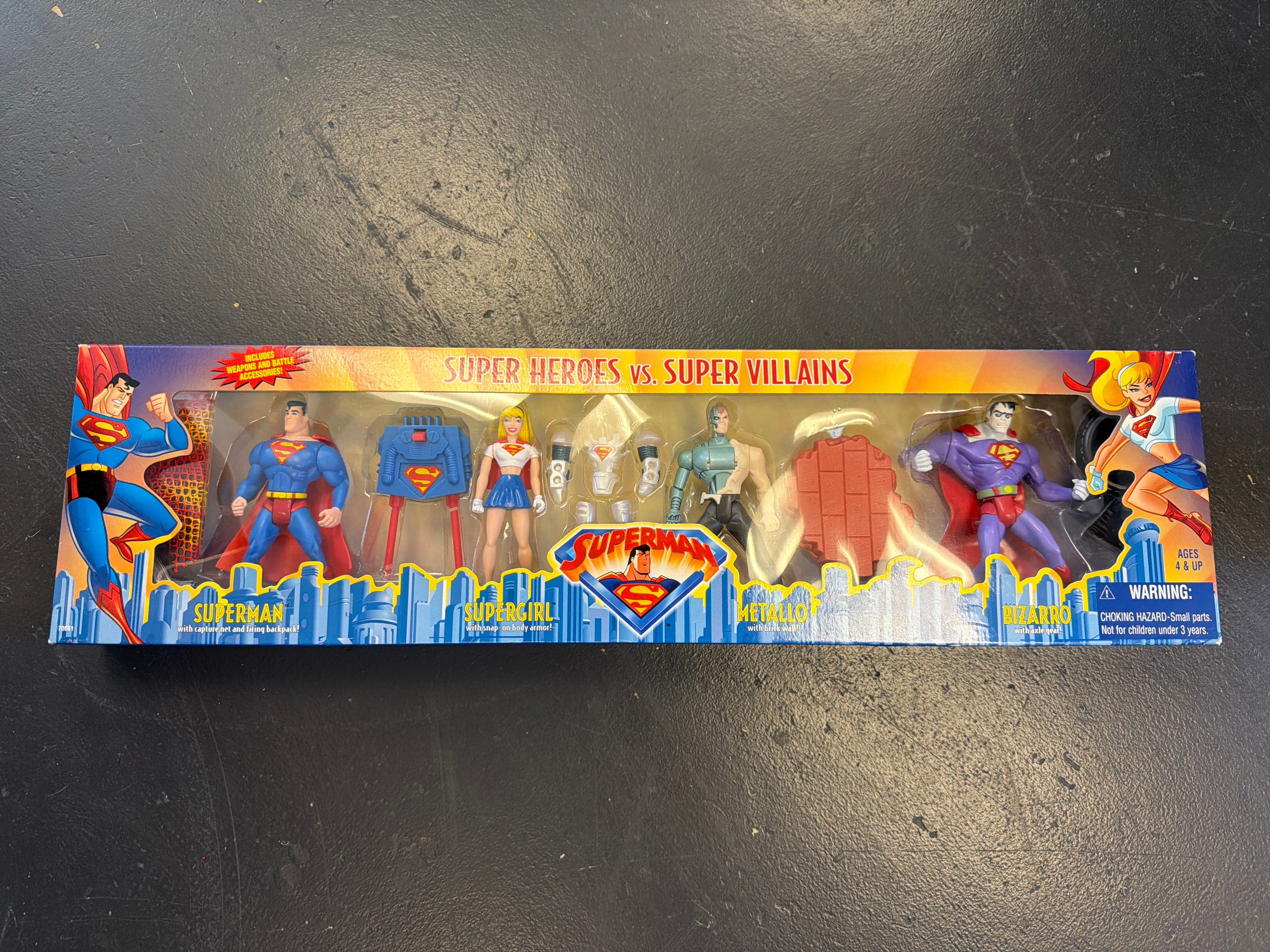 1999 Hasbro DC Animated Superman "Super Heroes vs. Super Villains"
