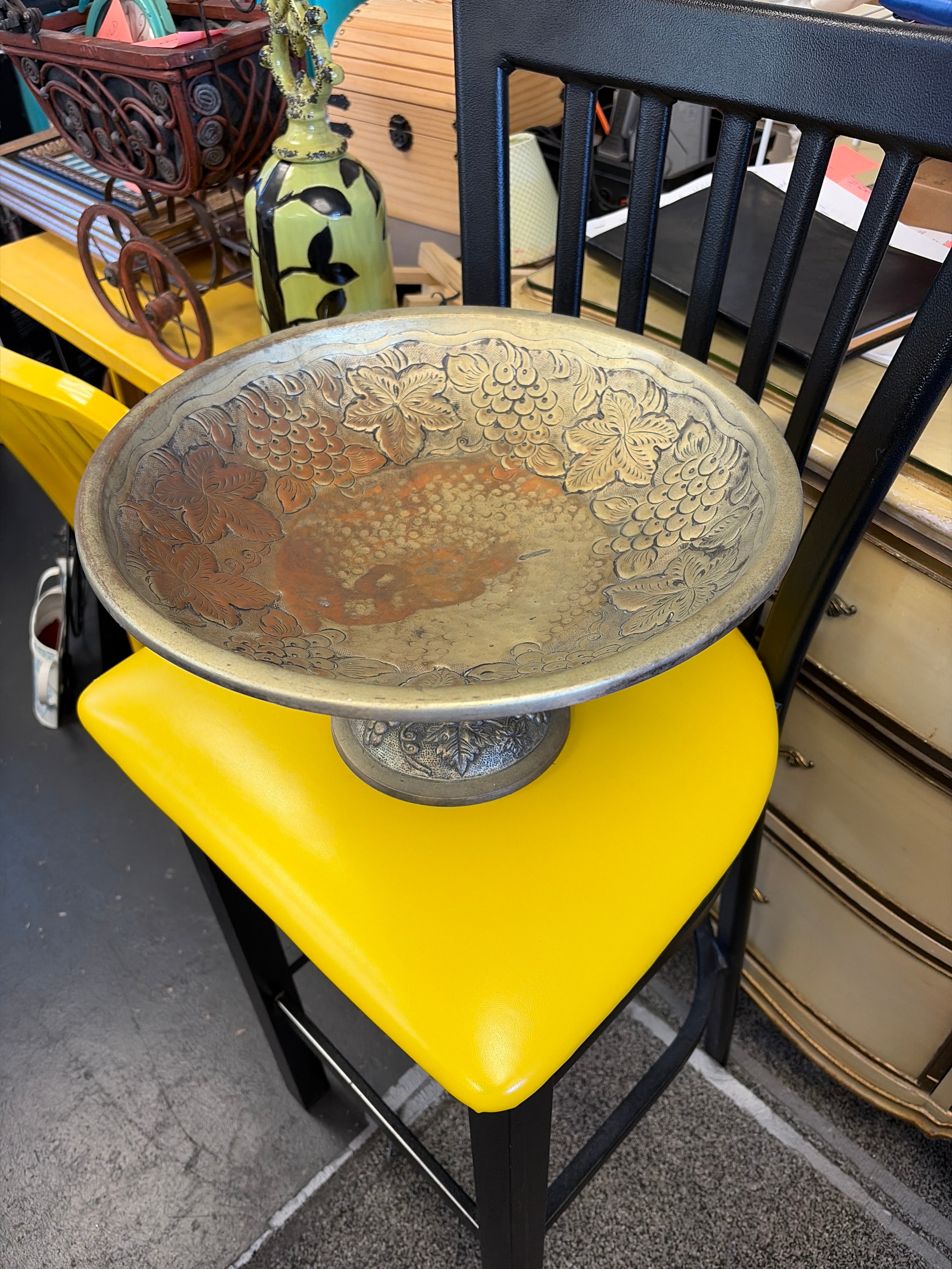 A R Sheffield Footed Bowl