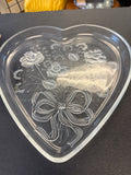 Mikasa Crystal Heart Platter