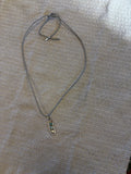 Swarovski Pendant Gray Cord