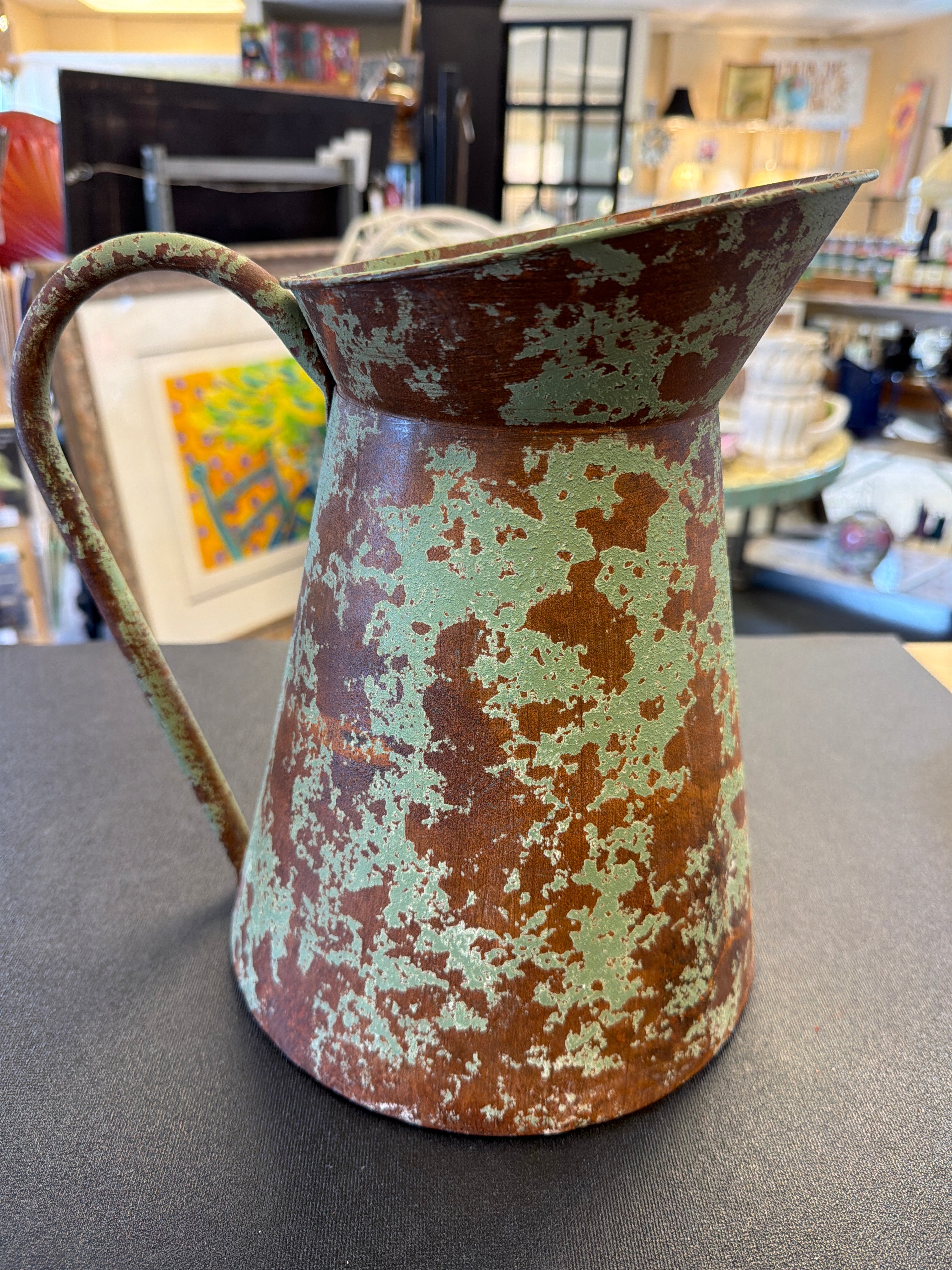 Vintage metal pitcher