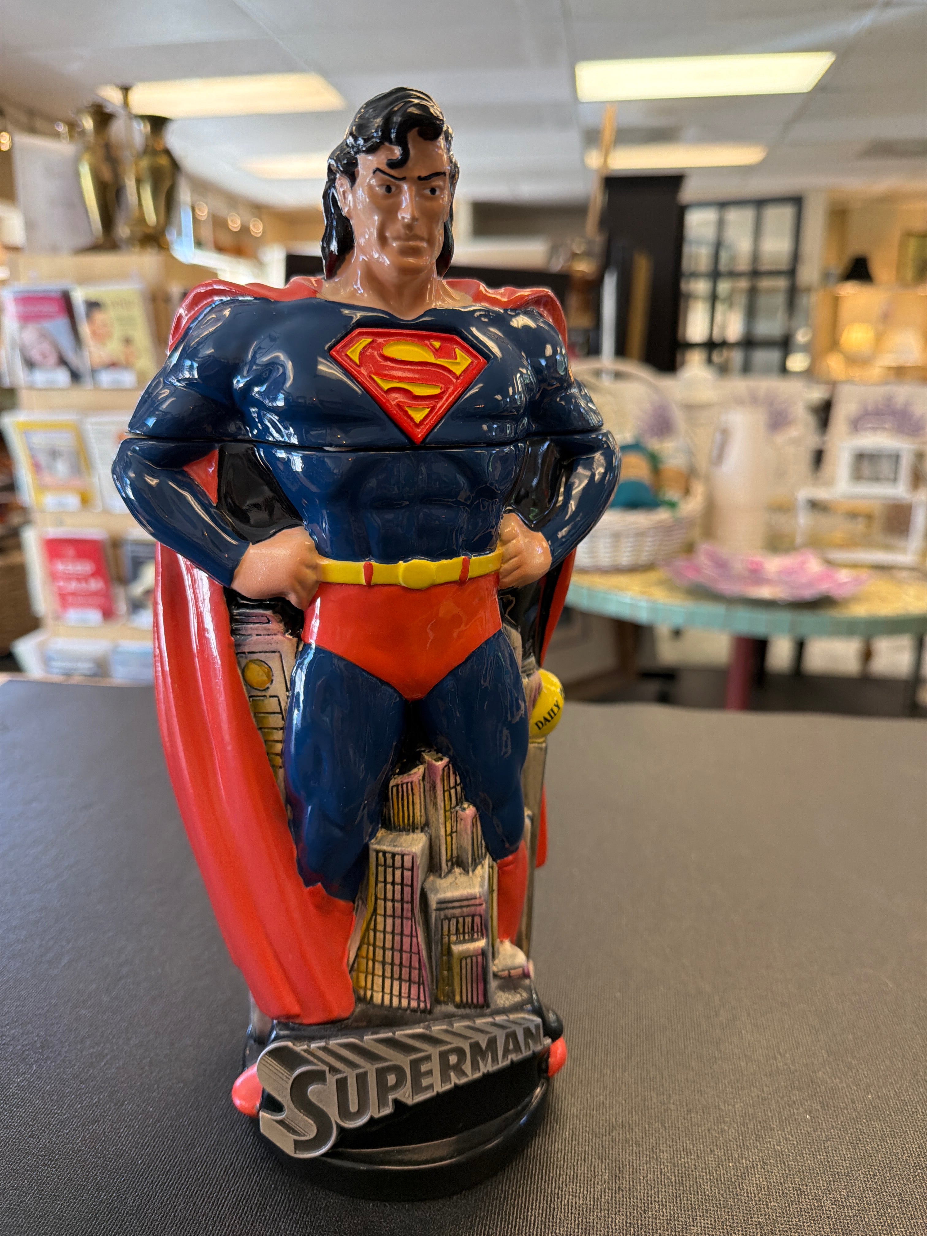 1997 Superman ceramic cookie jar