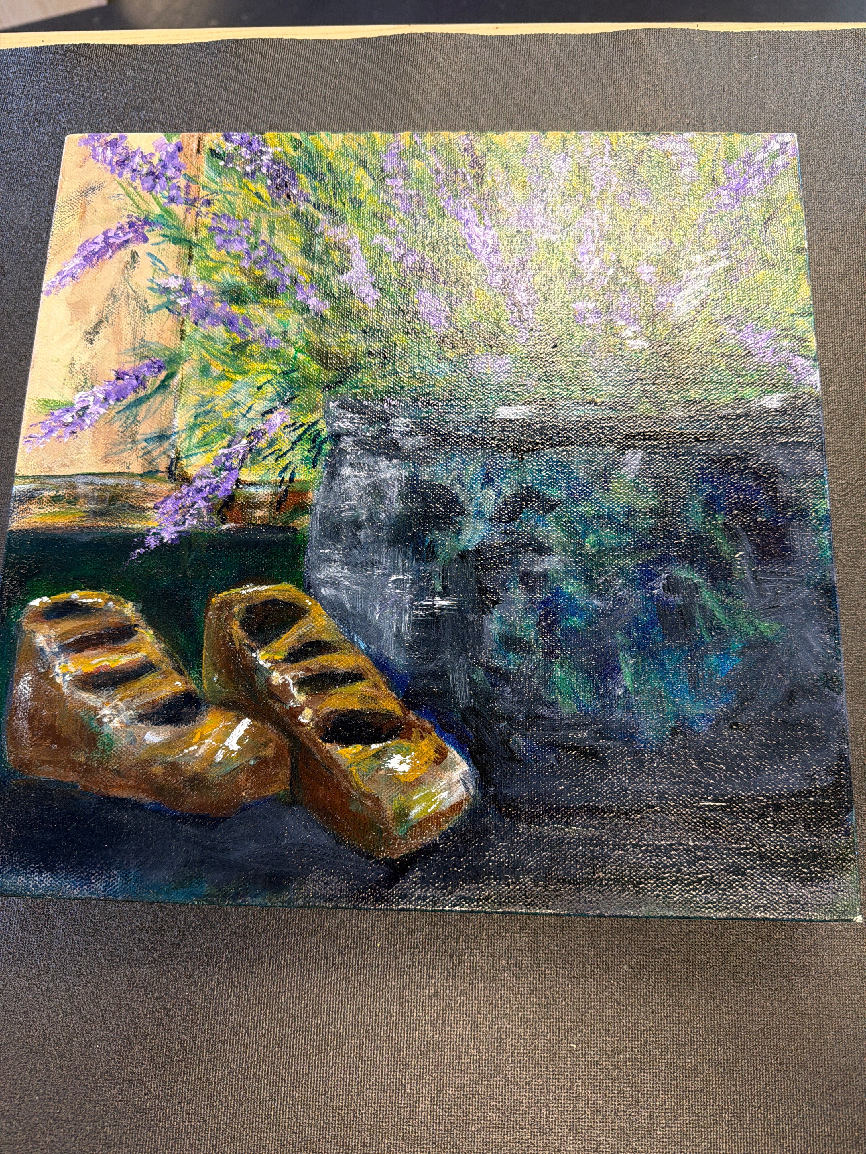 Lavender flowers painting