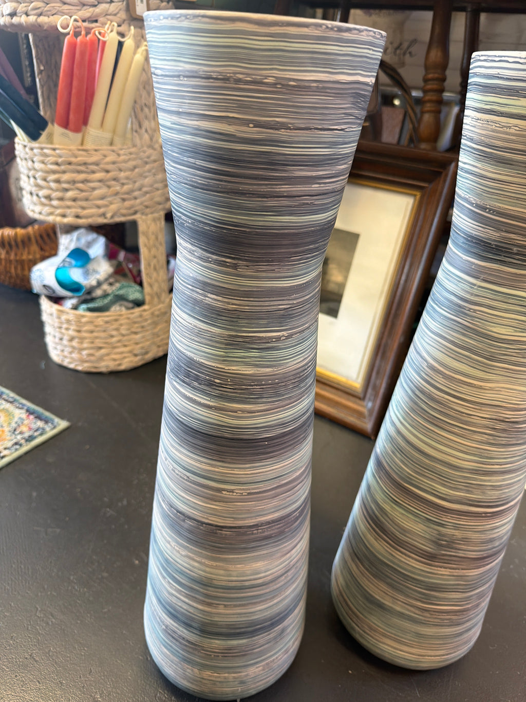 Blue and White Floor Vase