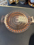 Jeannette Glass Windsor pattern cake platter