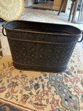 Oval Metal Planter